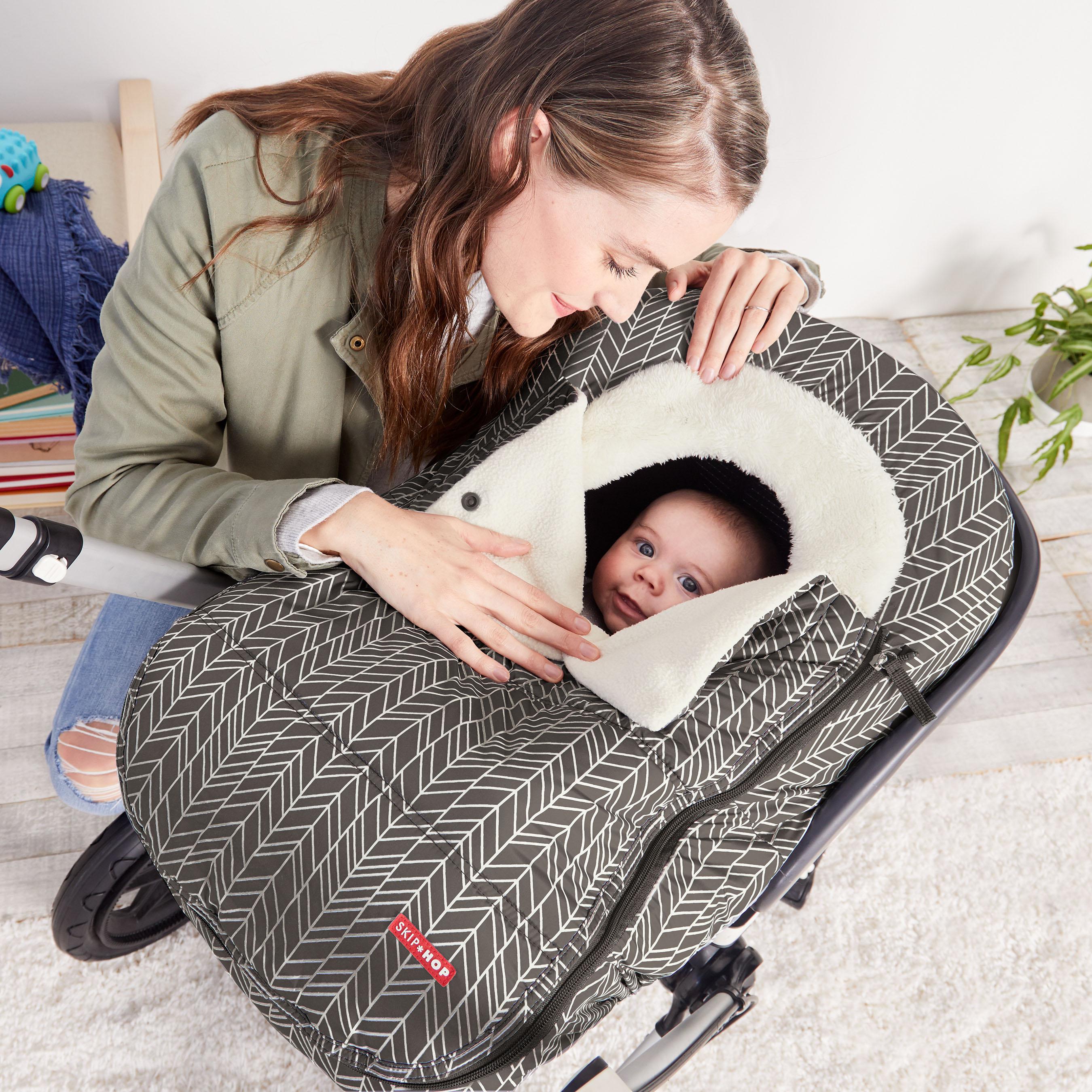 STROLL & GO Car Seat Cover - Grey Feather
