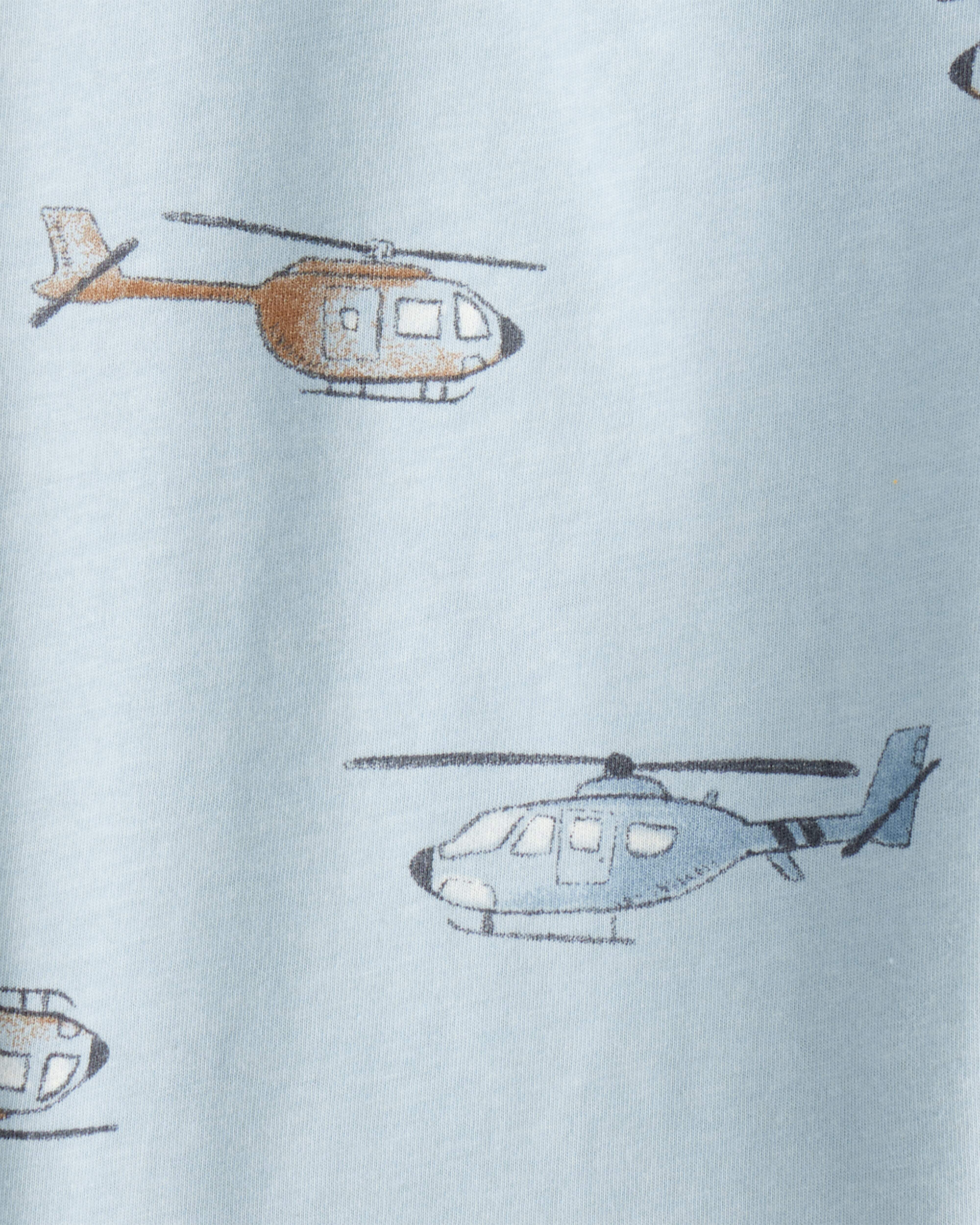 Baby Boy Helicopter Long-Sleeve Tee - Blue