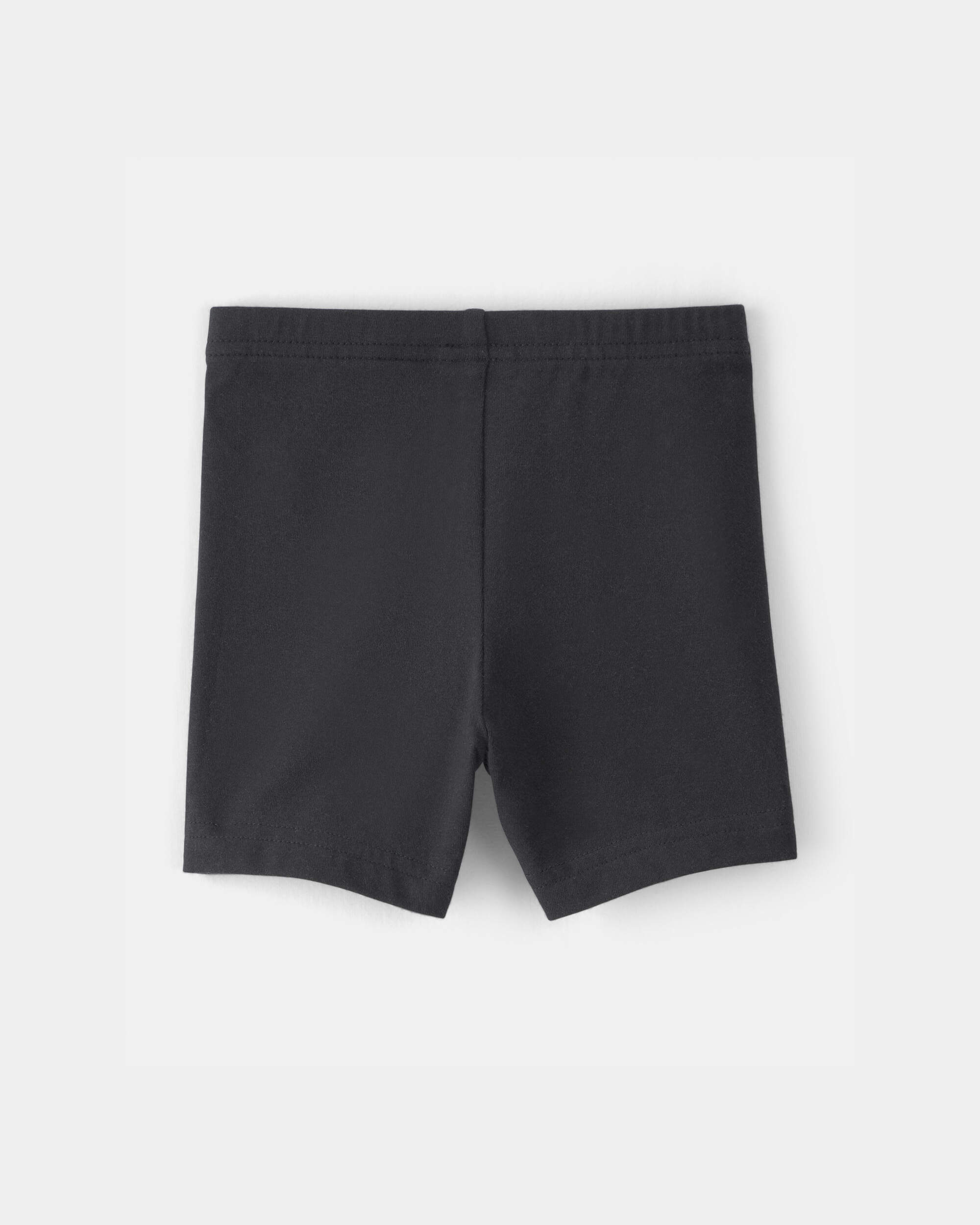 Baby Girl Solid Bike Shorts - Black