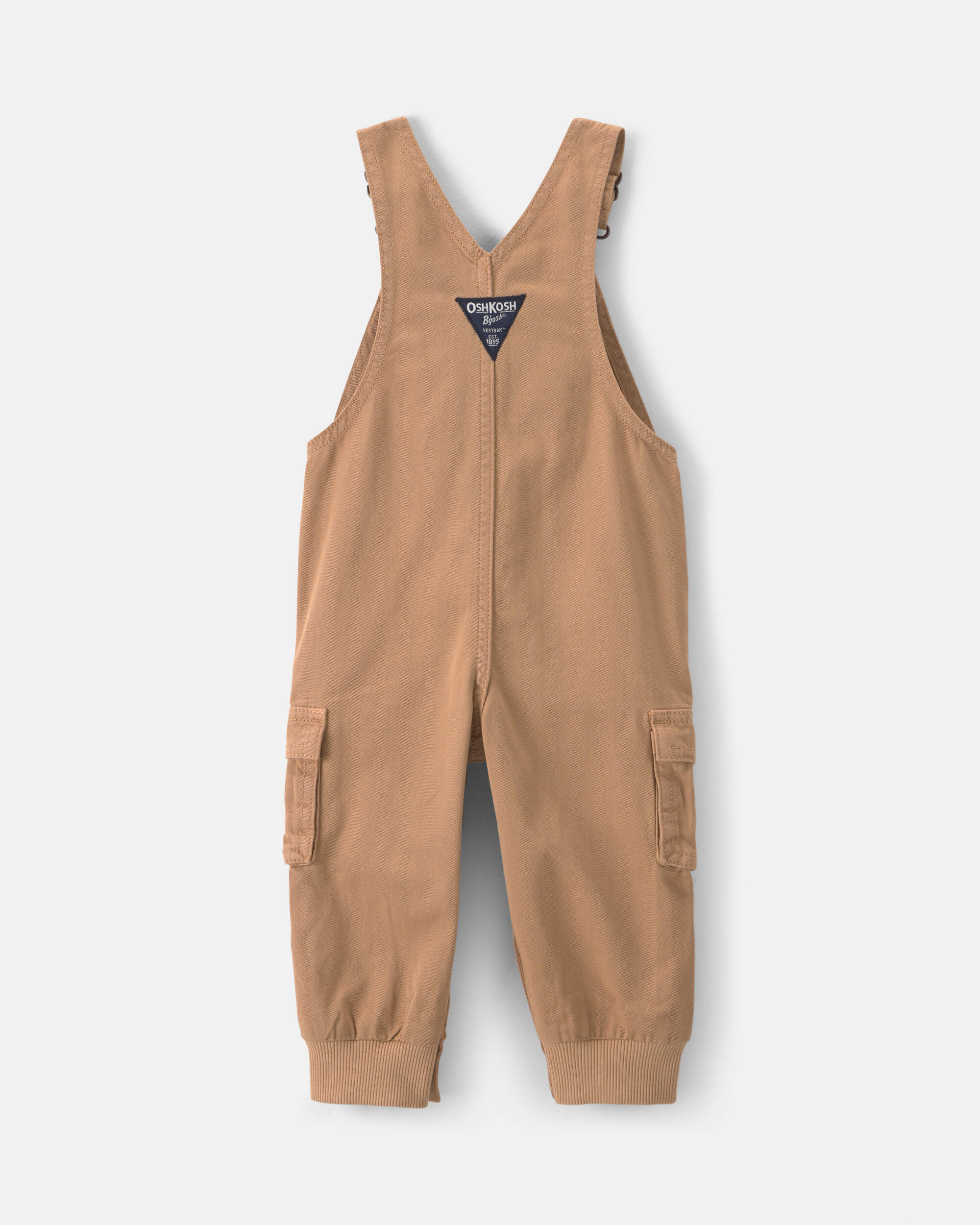 Baby Boy Cargo Overalls - Khaki | Carter's Oshkosh Canada