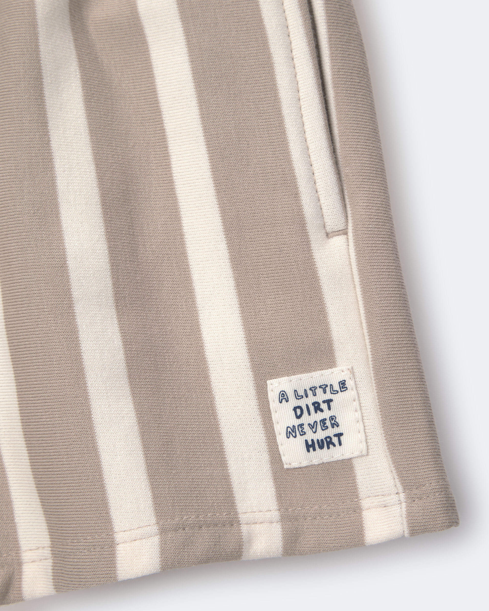 Toddler Boy City Park™ Shorts Stripes - Khaki/Cream