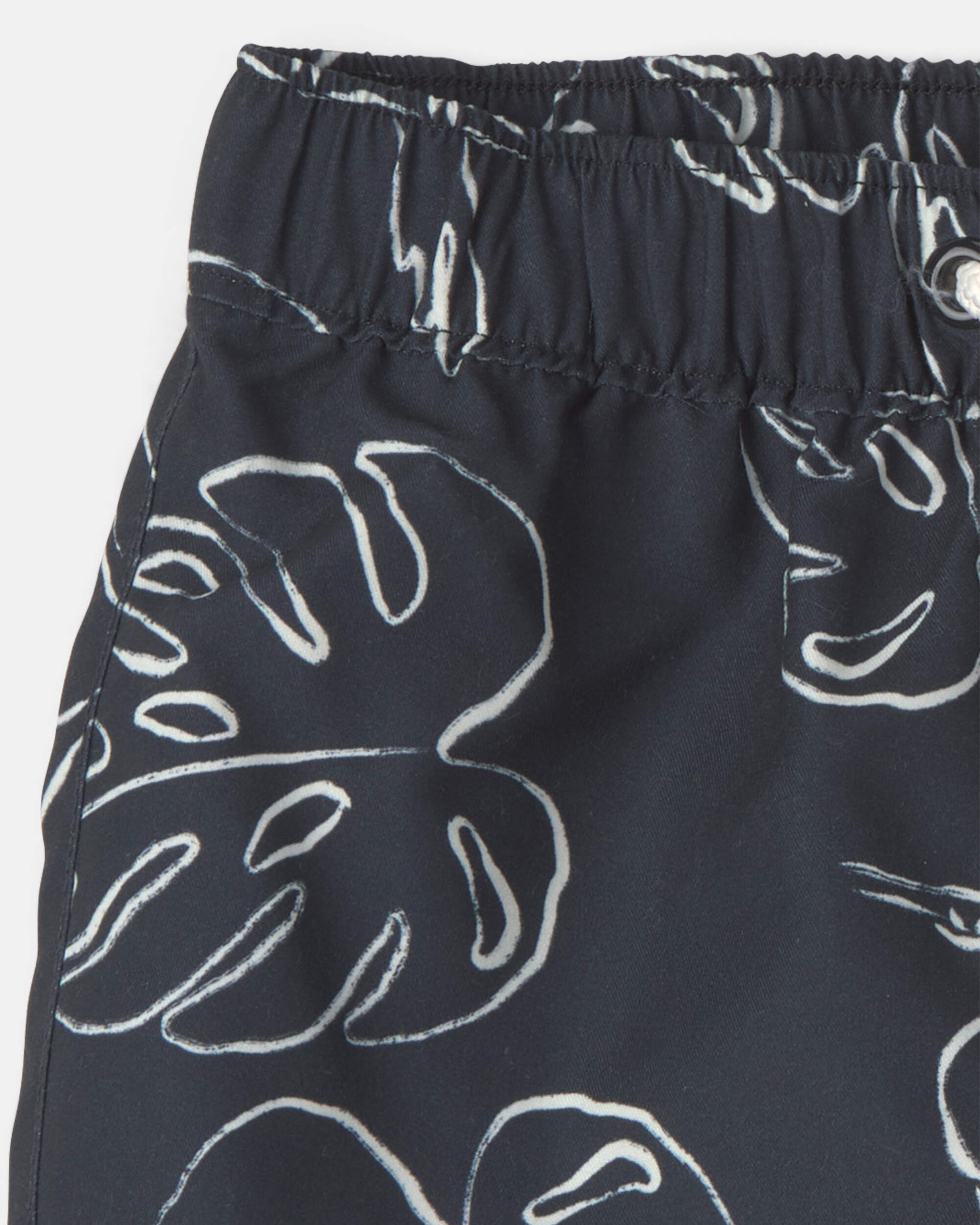 Baby Boy 3-Piece Rashguard Swimsuit Set - Black/Ivory