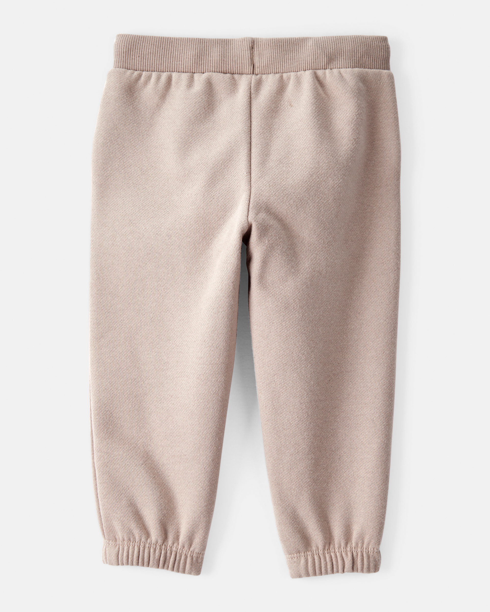 Baby Girl Cotton Joggers - Brown