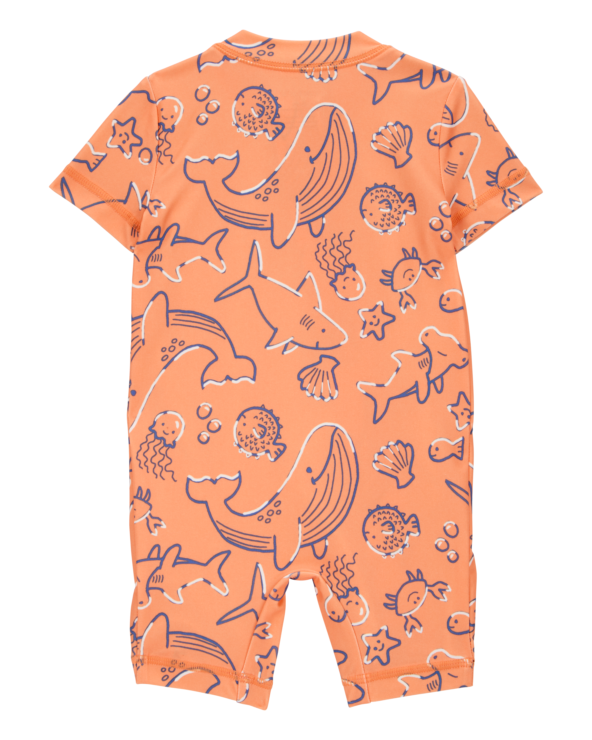 Baby Boy 1-Piece Whale Print Rashguard