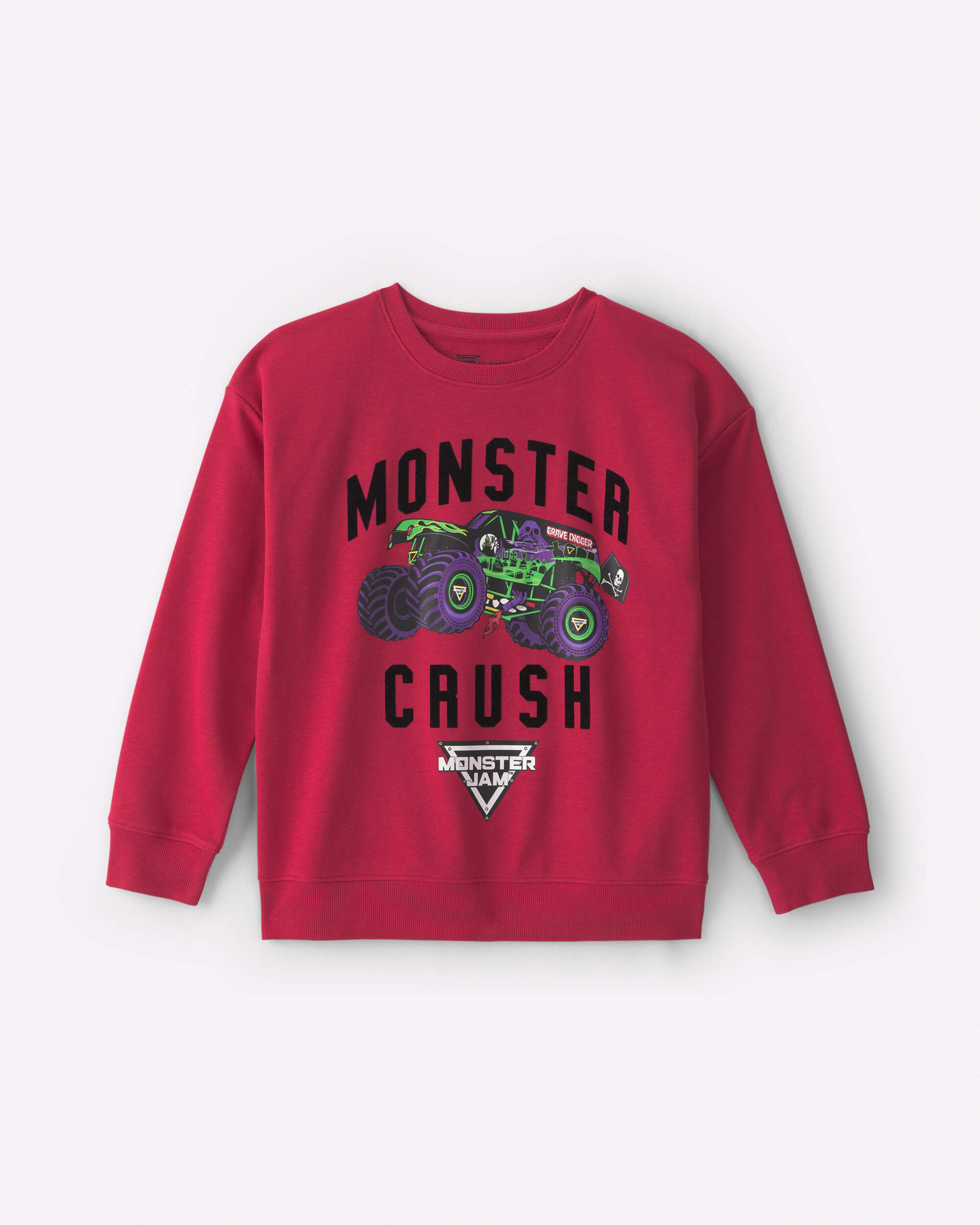 Boys Monster Jam Pullover Sweatshirt - Red
