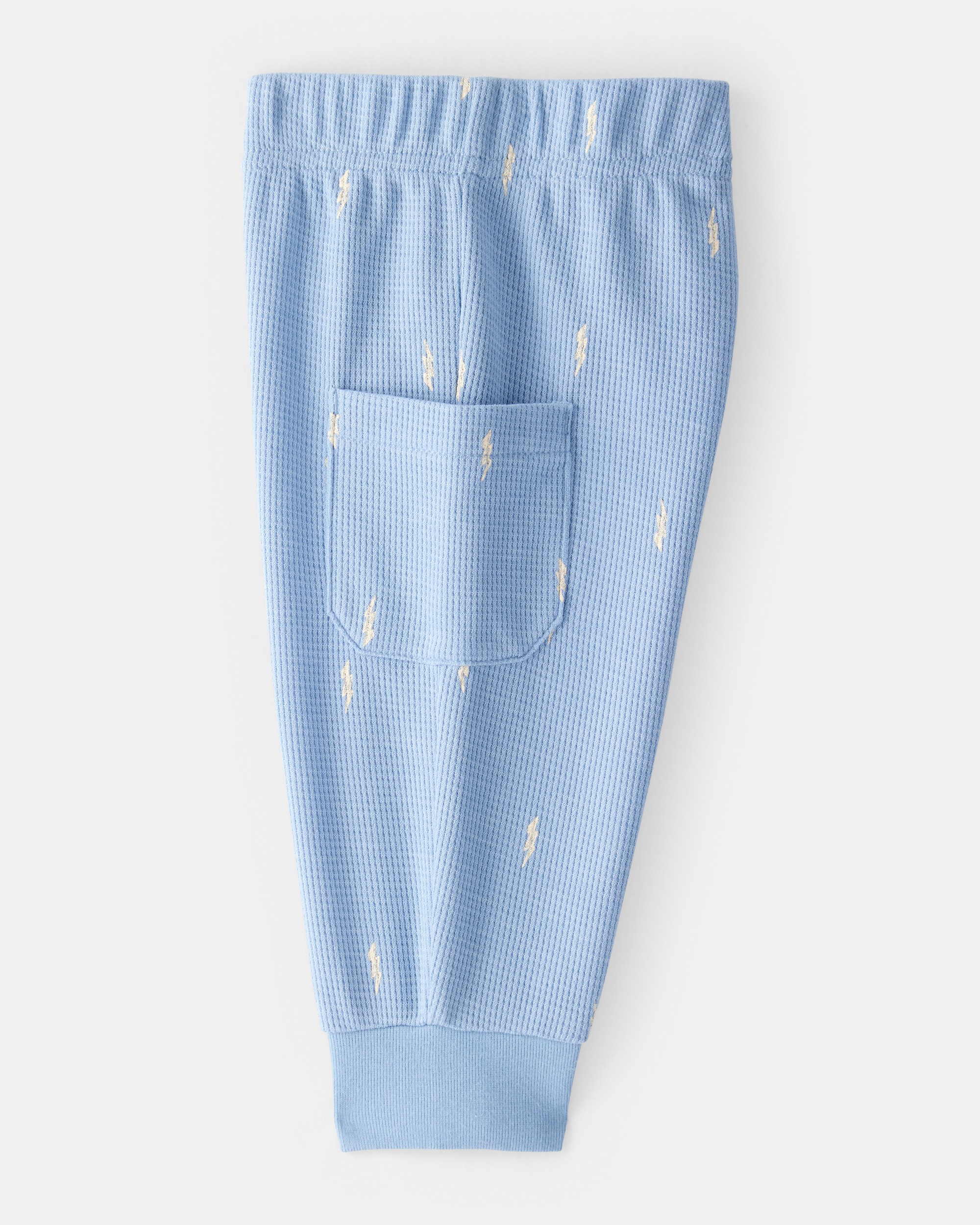 Baby Boy Lightning Thermal Bodysuit & Pant Set - Blue