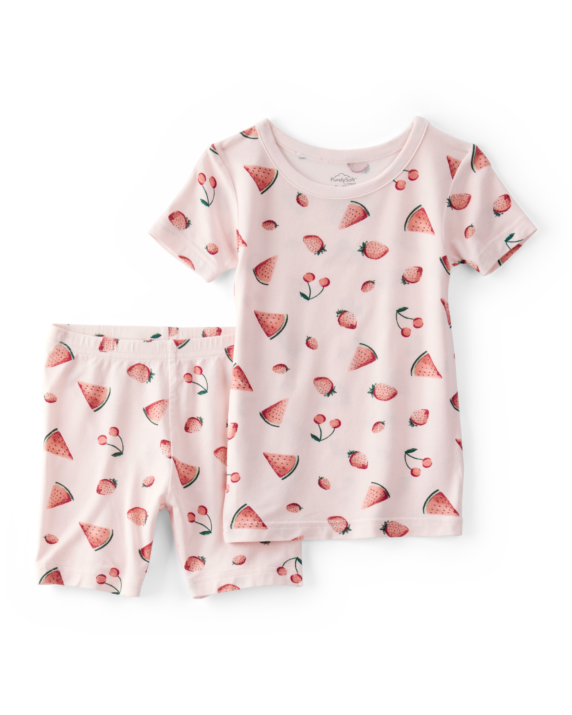 Toddler Girl 2-Piece Watermelon PurelySoft Pajamas