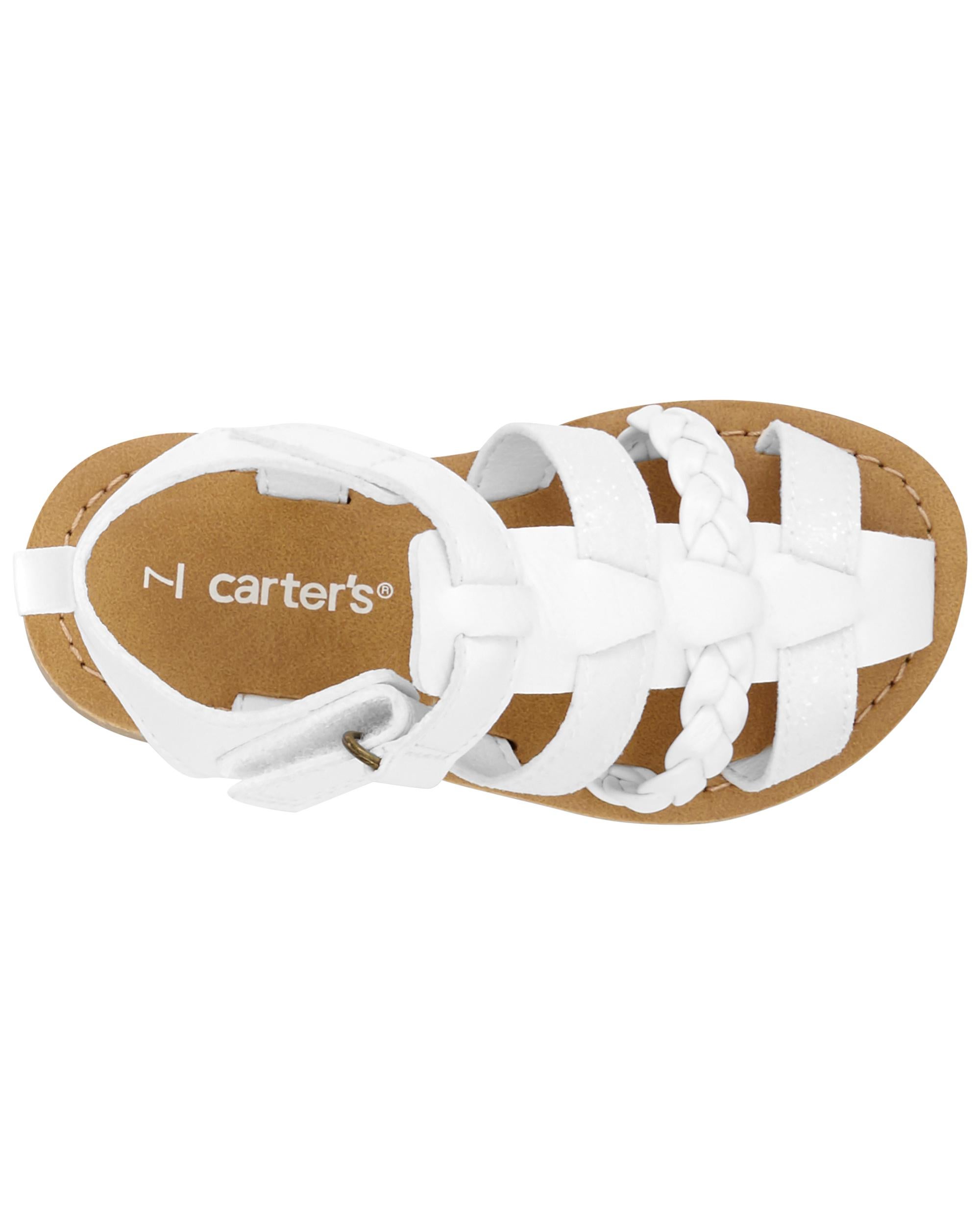 White Toddler Fisherman Sandals Carter s Oshkosh Canada