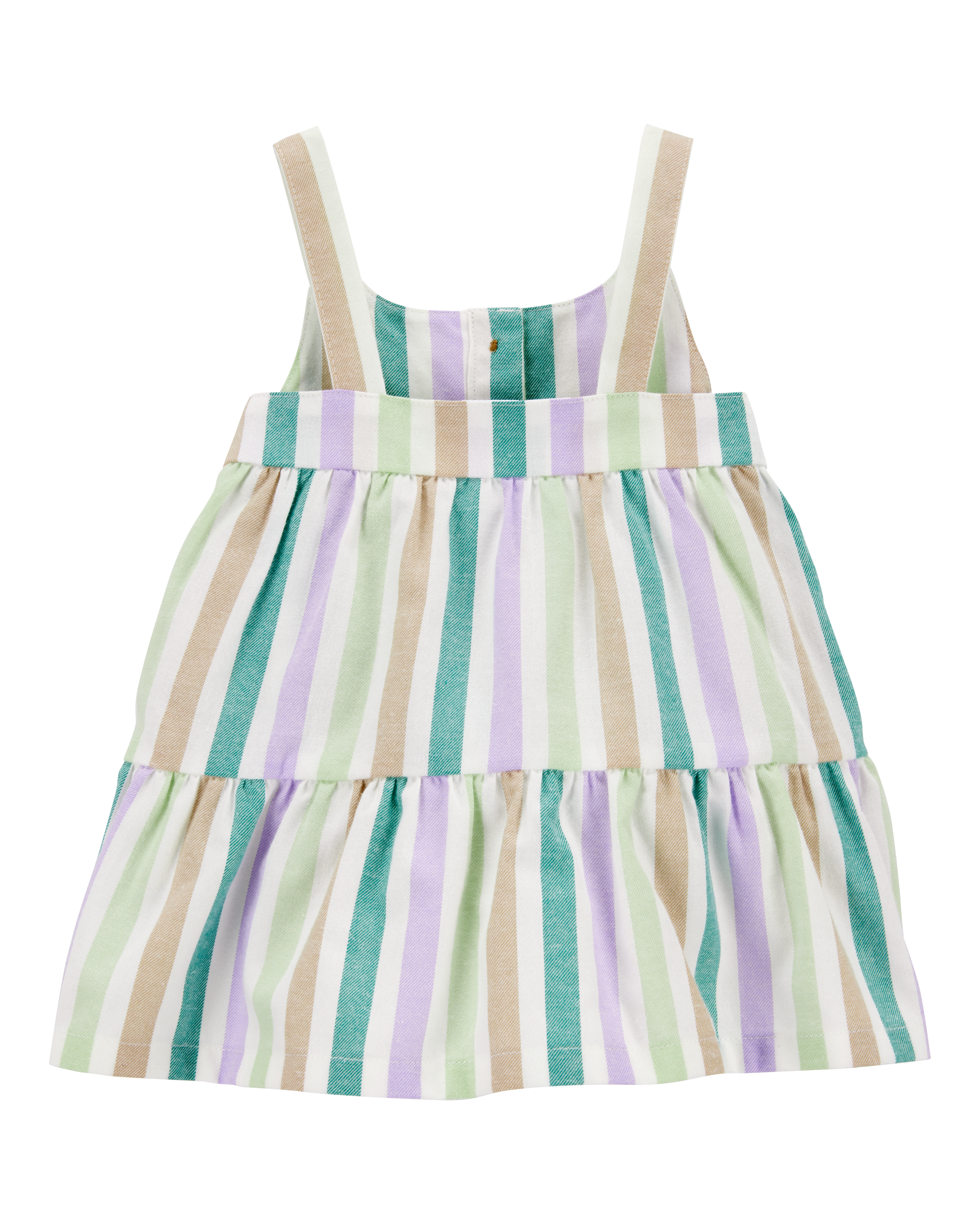 Tiered Striped Dress