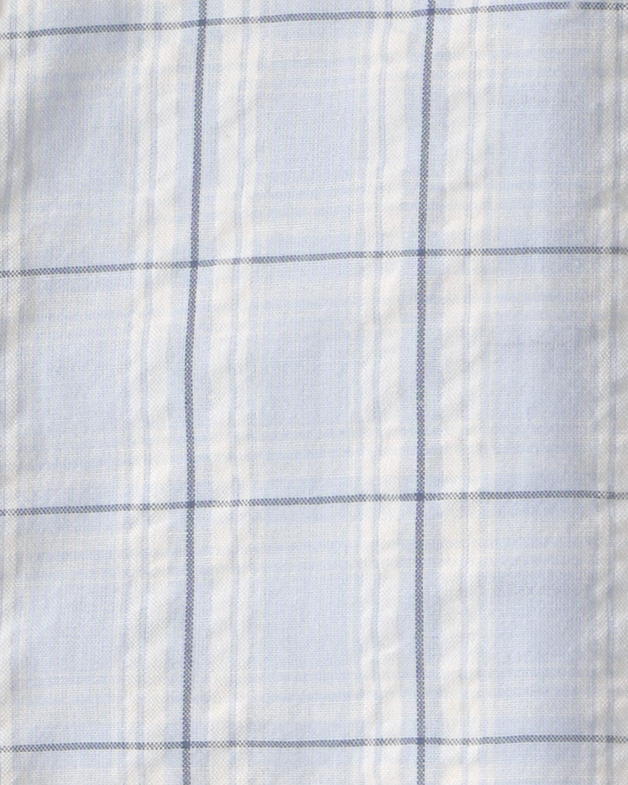 Baby Boy 2-Piece Plaid Shirt & Pant Set - Blue