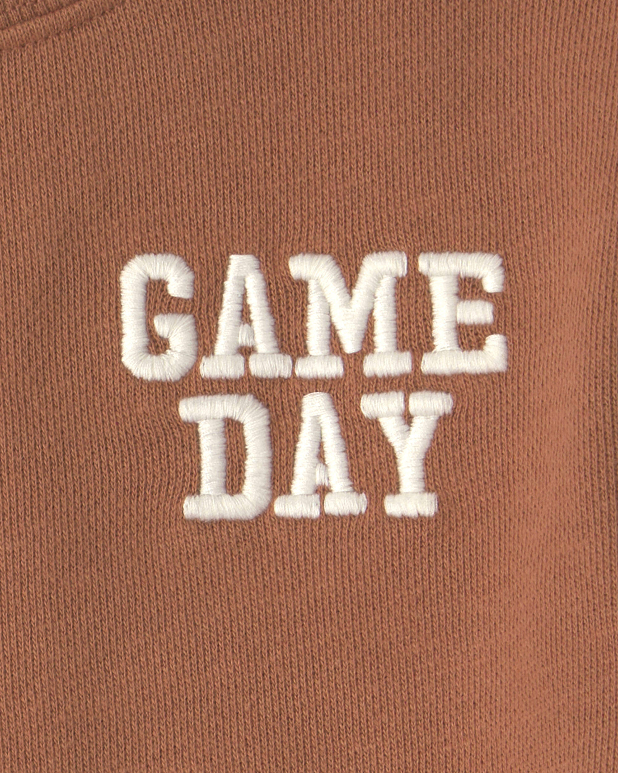Baby Organic Cotton 'Game Day' French Terry Graphic Bubble