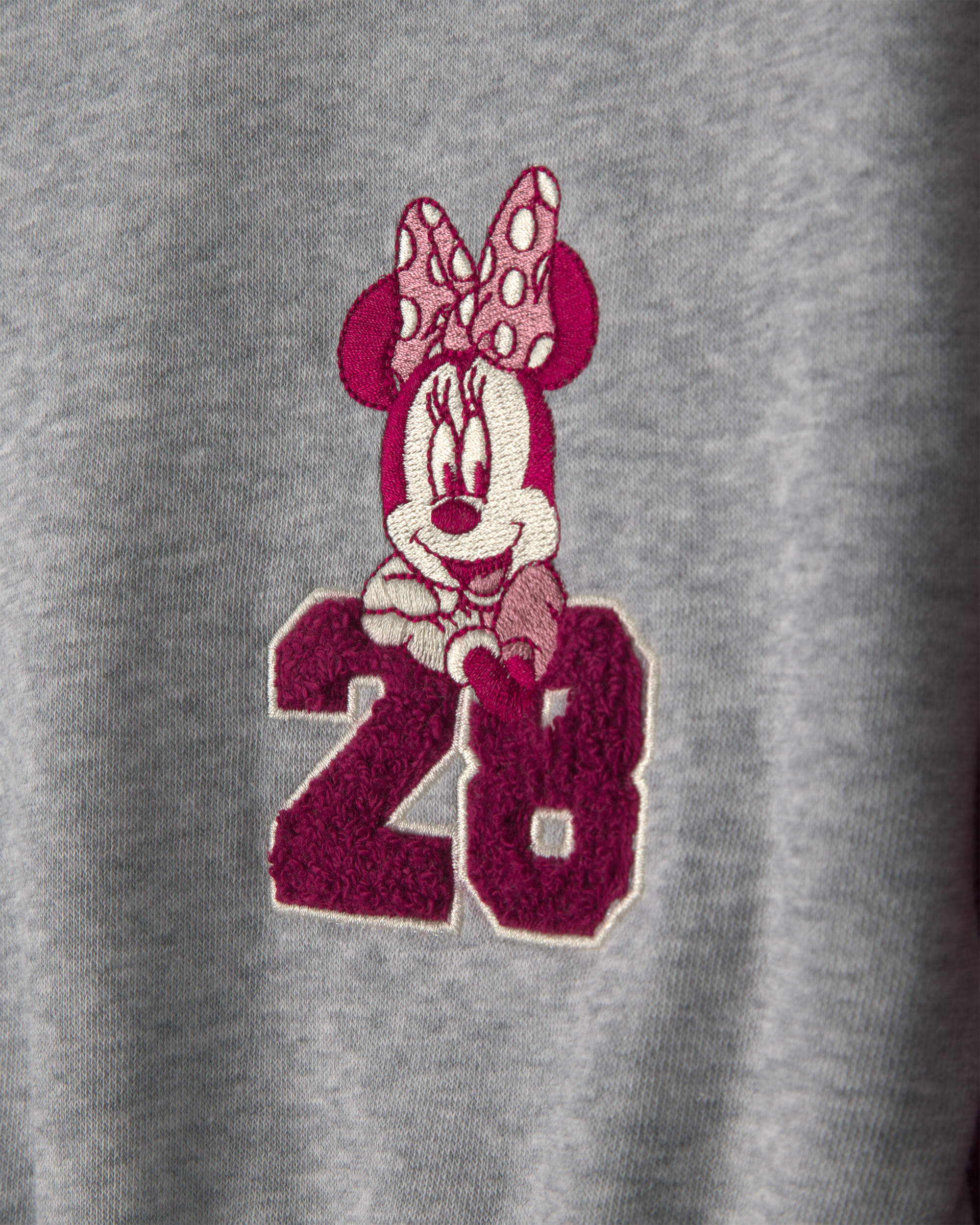Girls Disney© Minnie Colour Block Long-Sleeve Dress - Grey