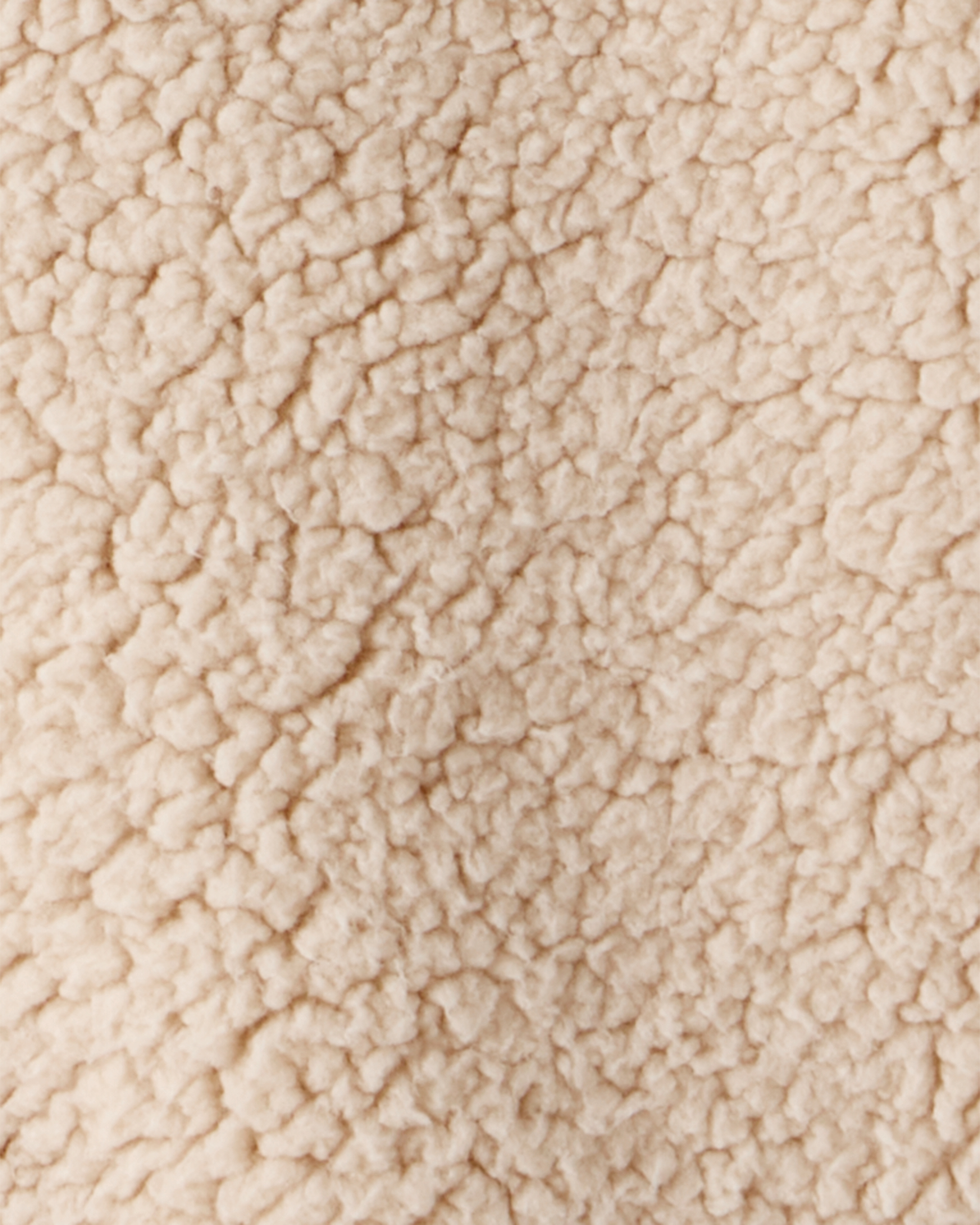 Baby Girl Embroidered Sherpa Long-Sleeve Jumpsuit - Brown