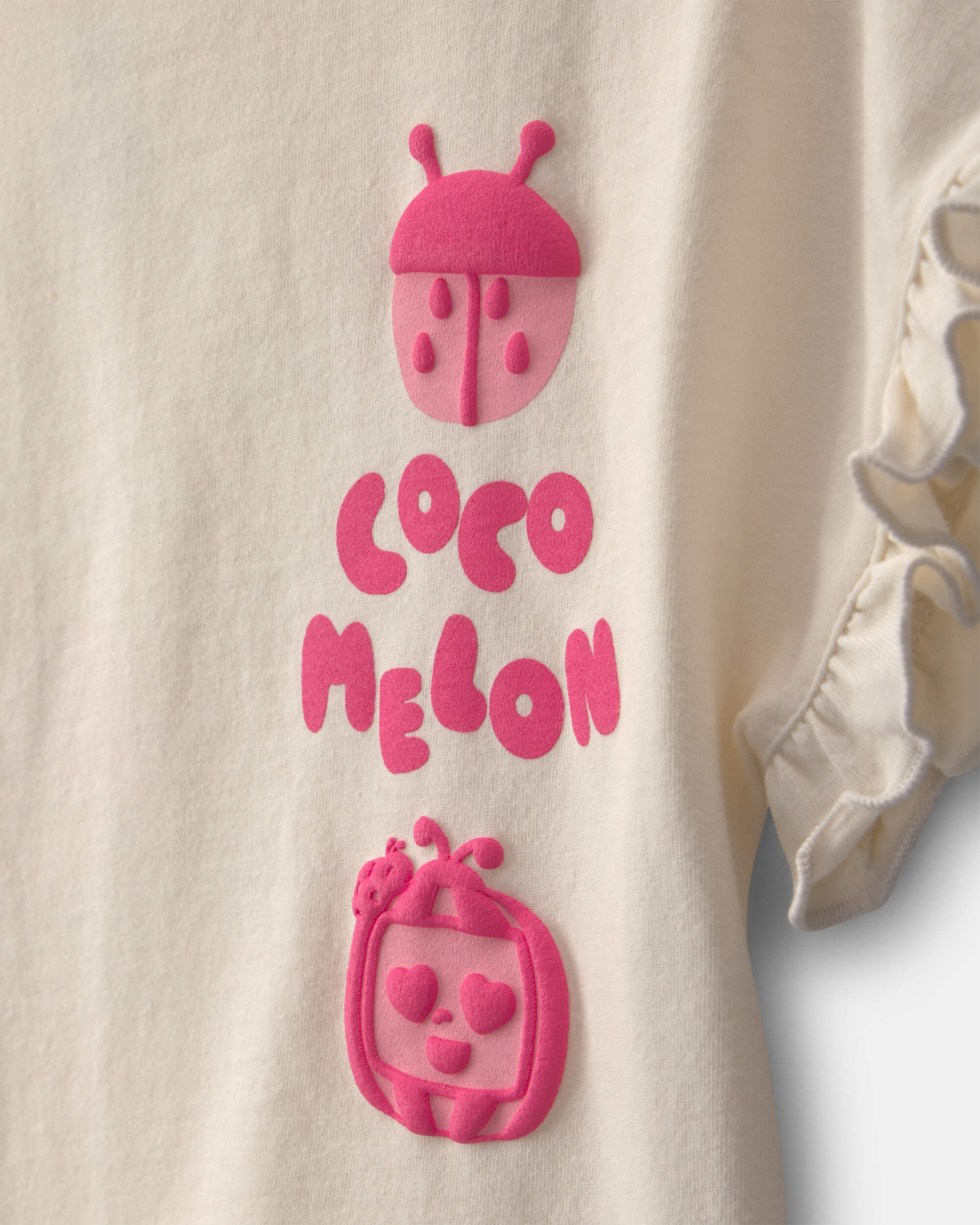 Toddler Girl 2-Piece CoComelon Short-Sleeve Top & Short Set - Pink/Ivory