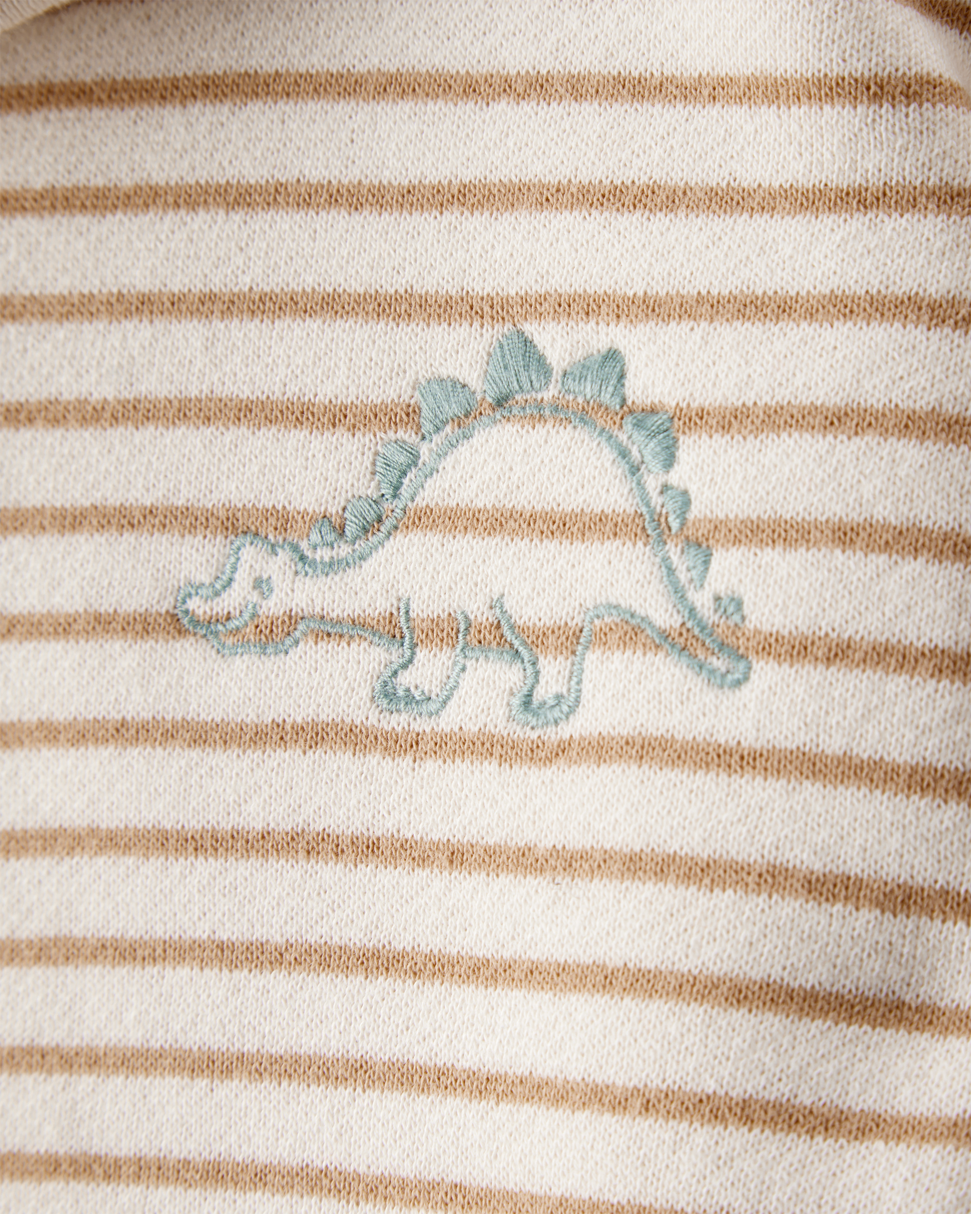 Baby Boy 2-Piece Dinosaur Hoodie & Pant Set - Cream/Brown