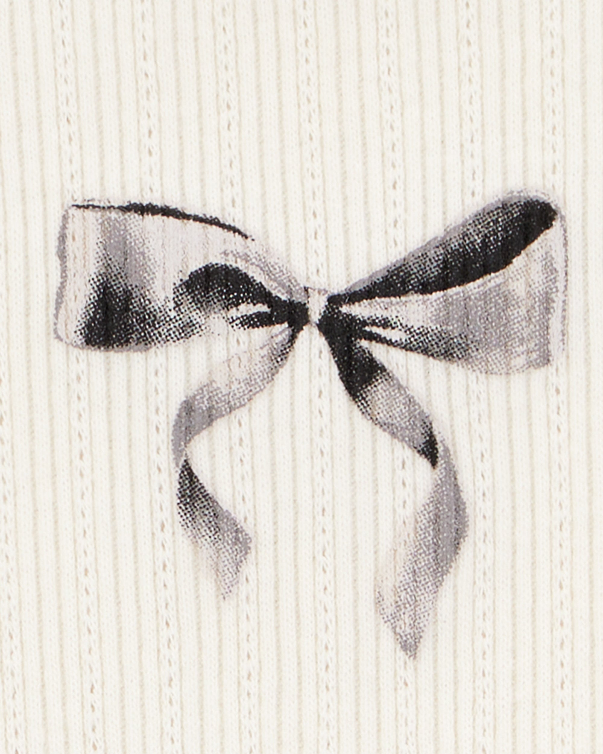 Kid Bow Pointelle Baby Tee