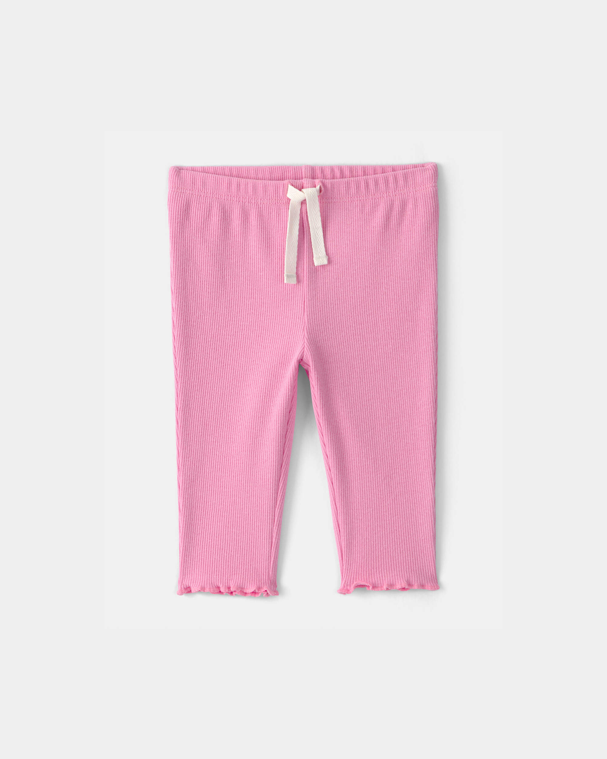 Baby Girl Rib Pants - Pink
