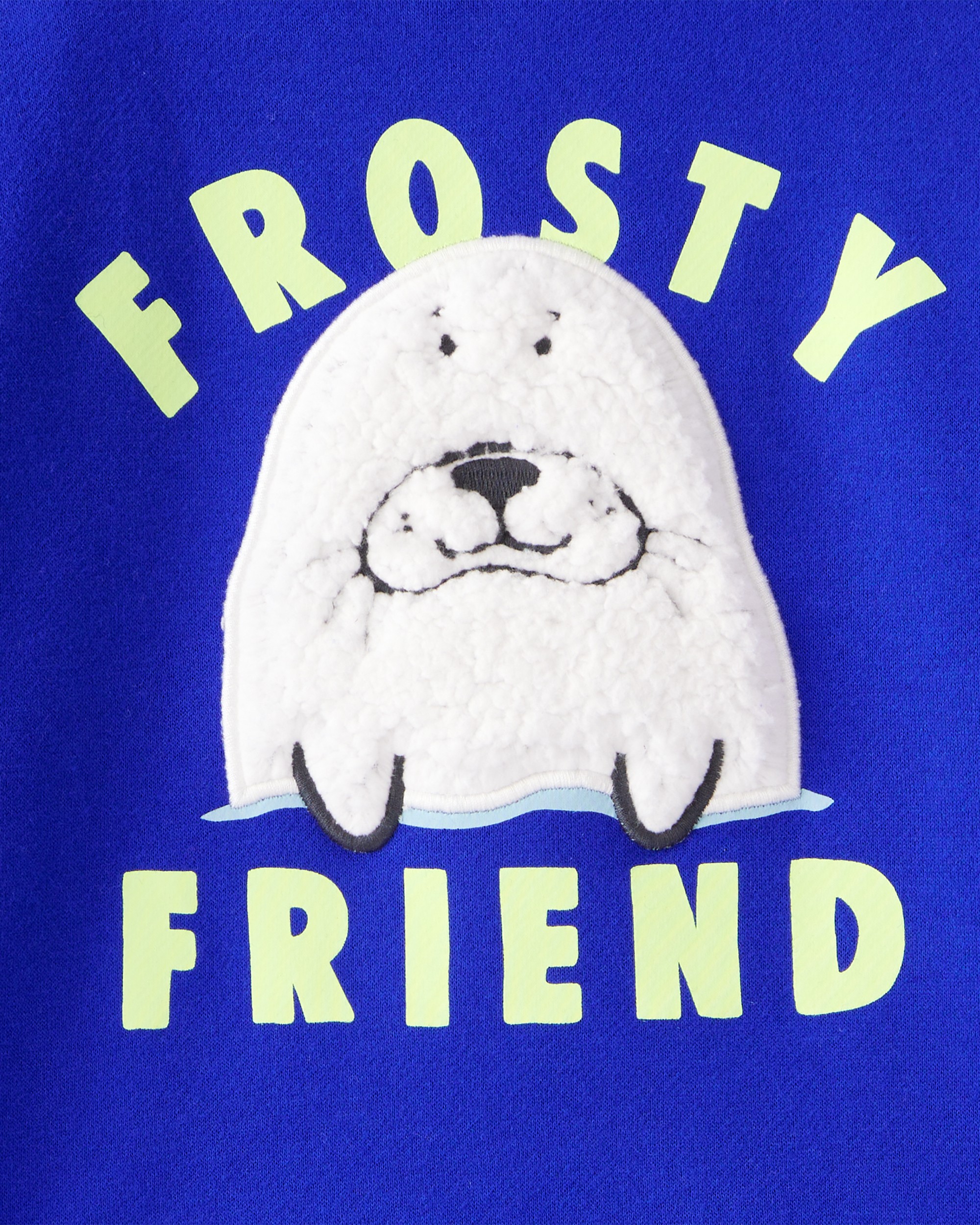 Toddler Boy Seal Pullover Sweatshirt - Blue