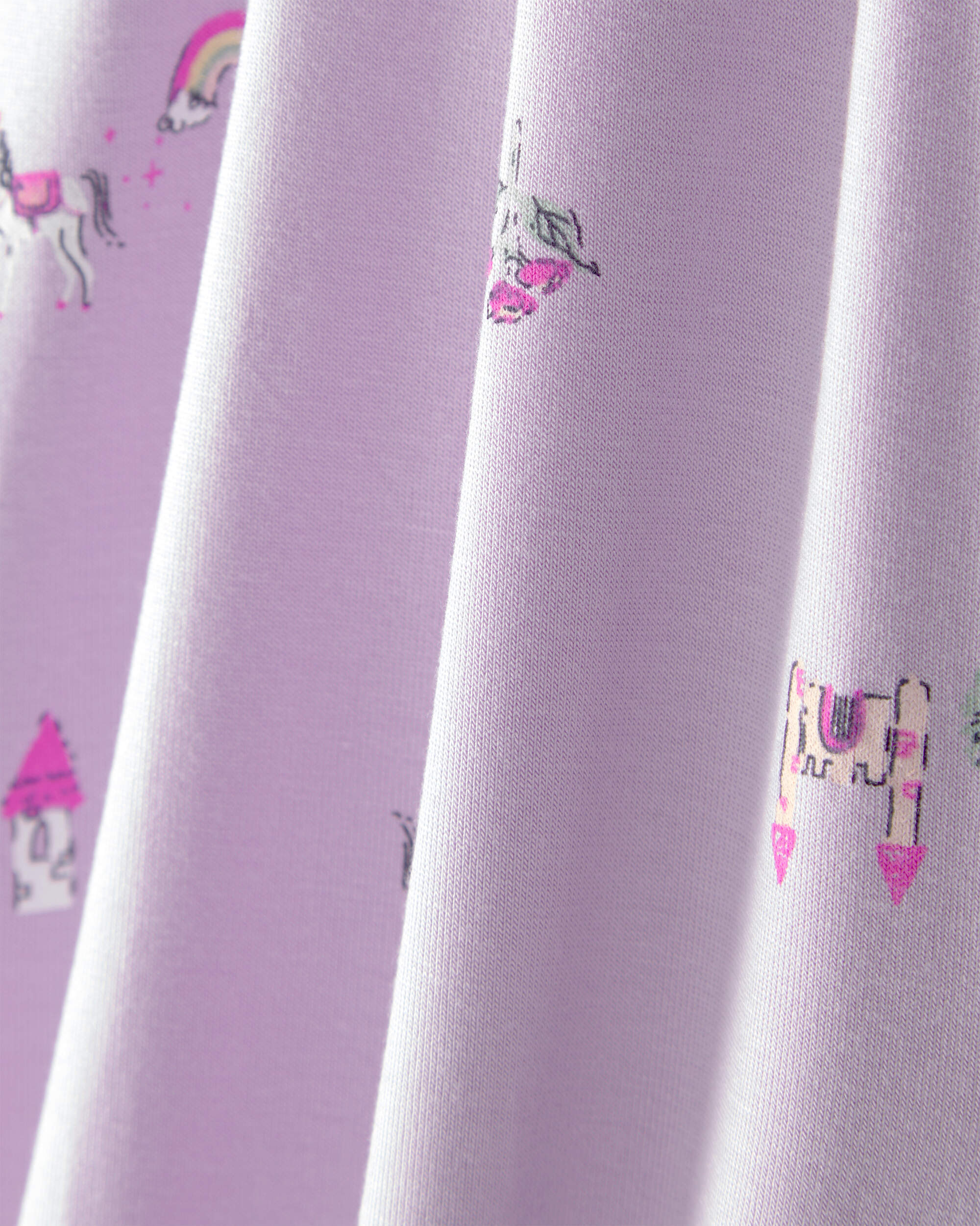 Baby Girl Fairytale 2-Way Zip PurelySoft Sleeper - Purple