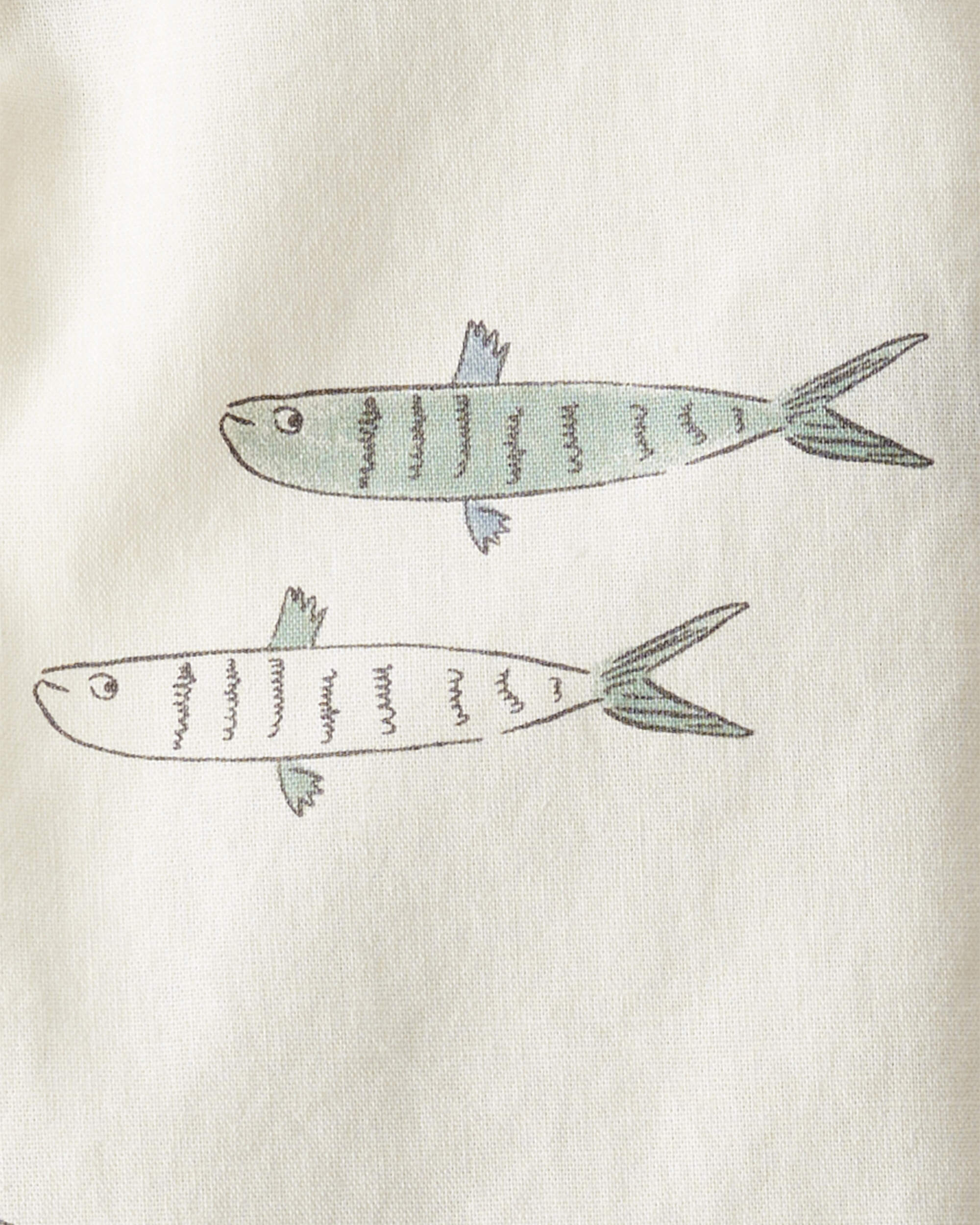 Toddler 2-Piece Fish-Print Set Made with Organic Cotton