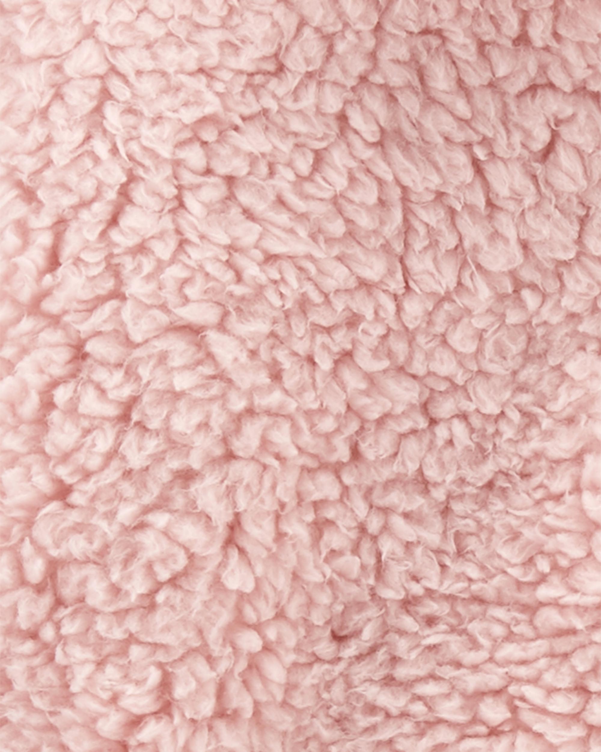 Pink Sherpa Fleece Pullover