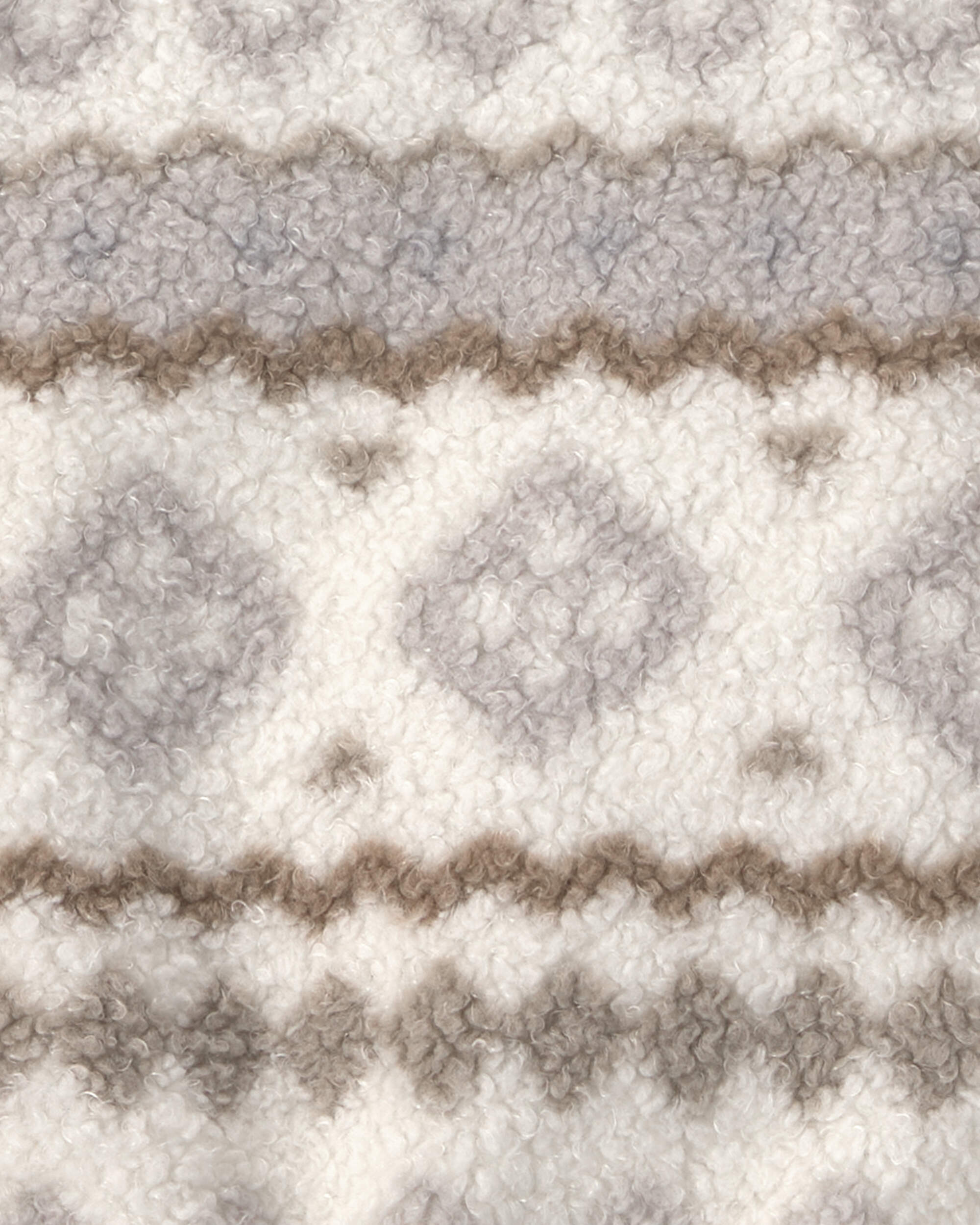 Baby Boy 3-Piece Fair Isle Fleece Layering Set - Cream/Grey