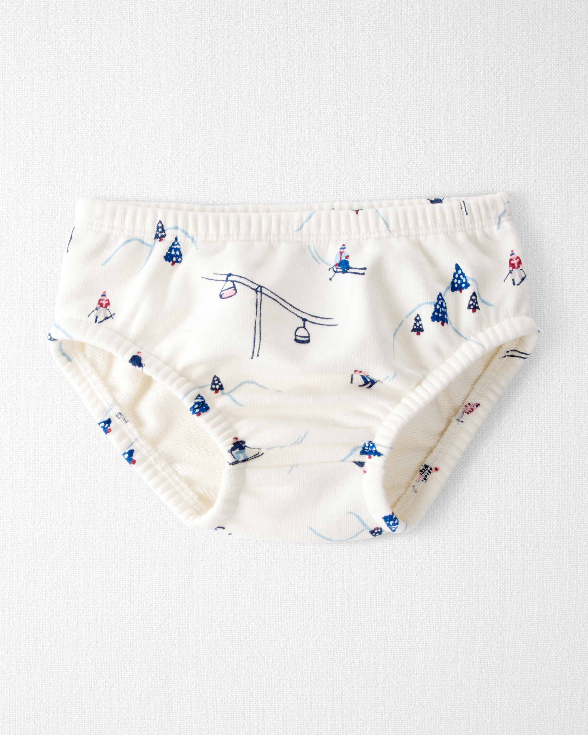 Baby Girl French Terry Dress Made with Organic Cotton Snowy Slopes Print