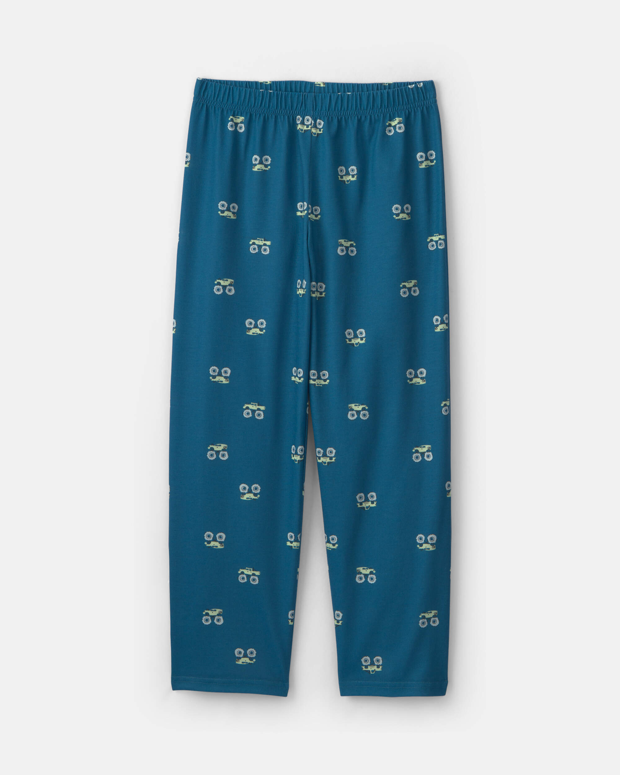 Boys Monster Truck 2-Piece Pyjama Set - Blue