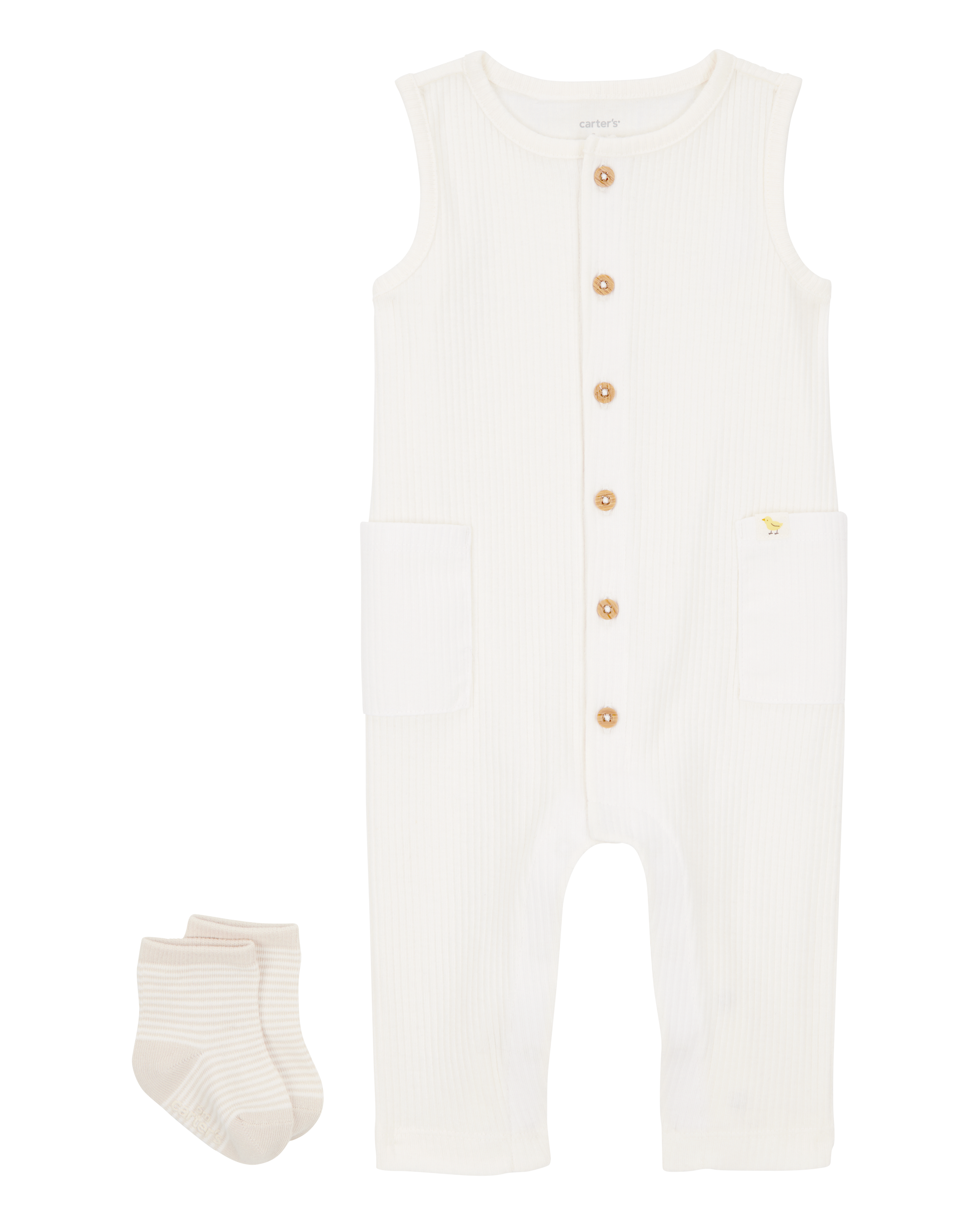 Baby 2-Piece Jumpsuit & Sock Set