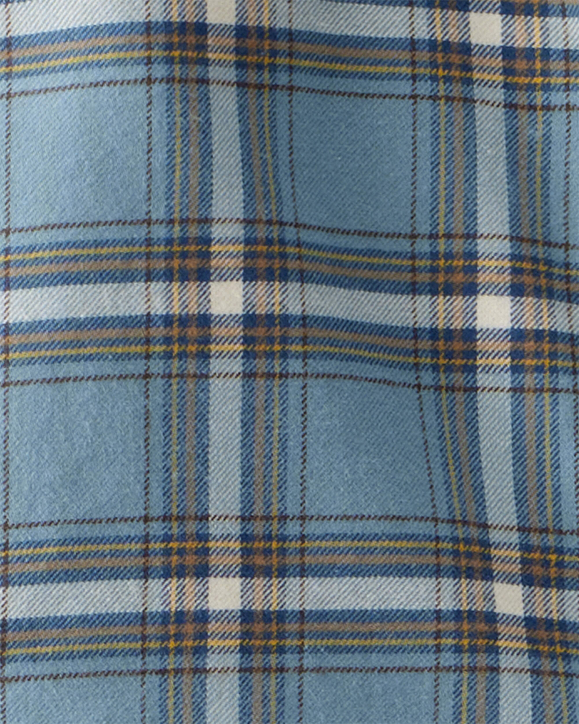 Toddler Boy 2-Piece Plaid Shirt and Pants Set