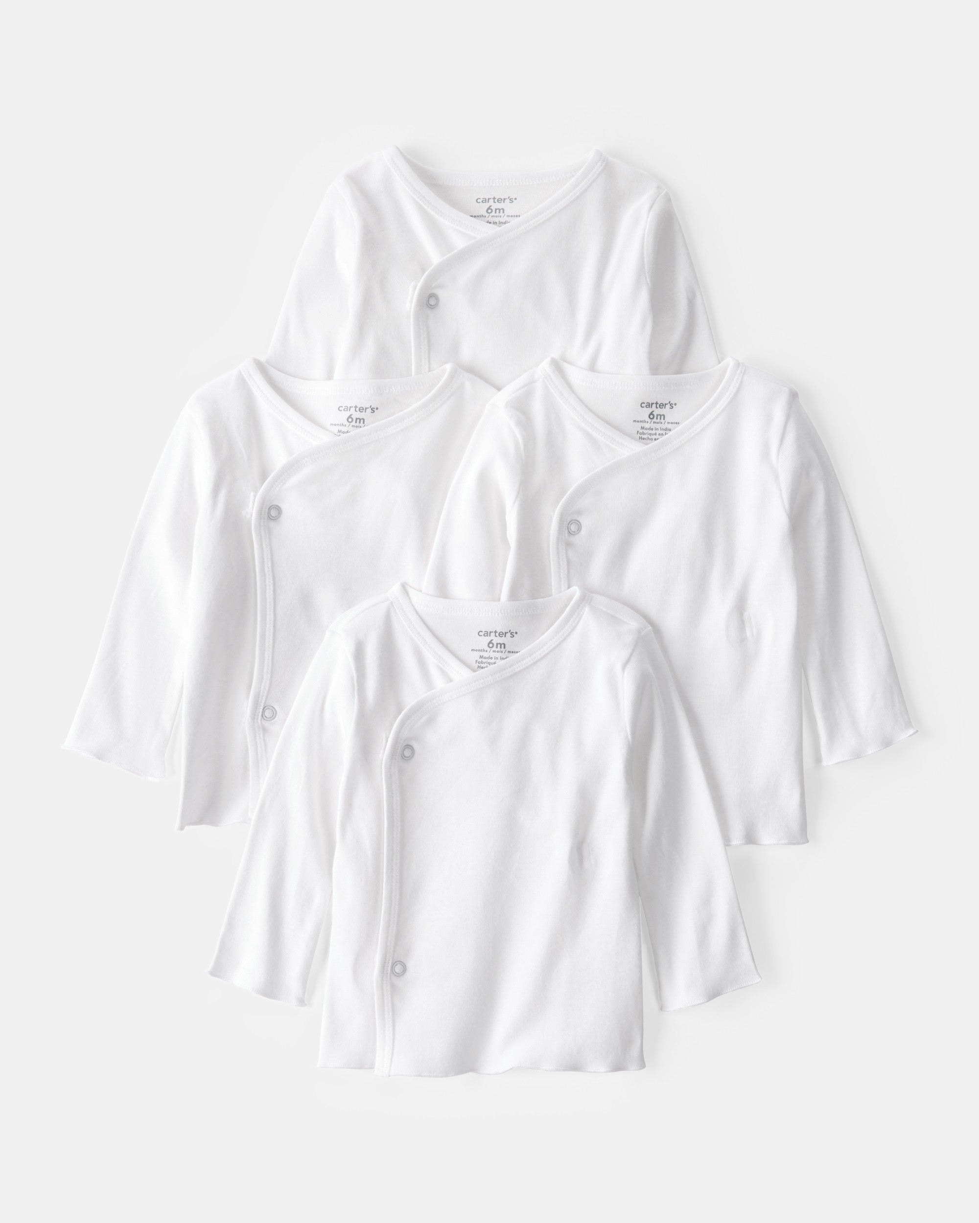 Baby 4-Pack Side-Snap Tees