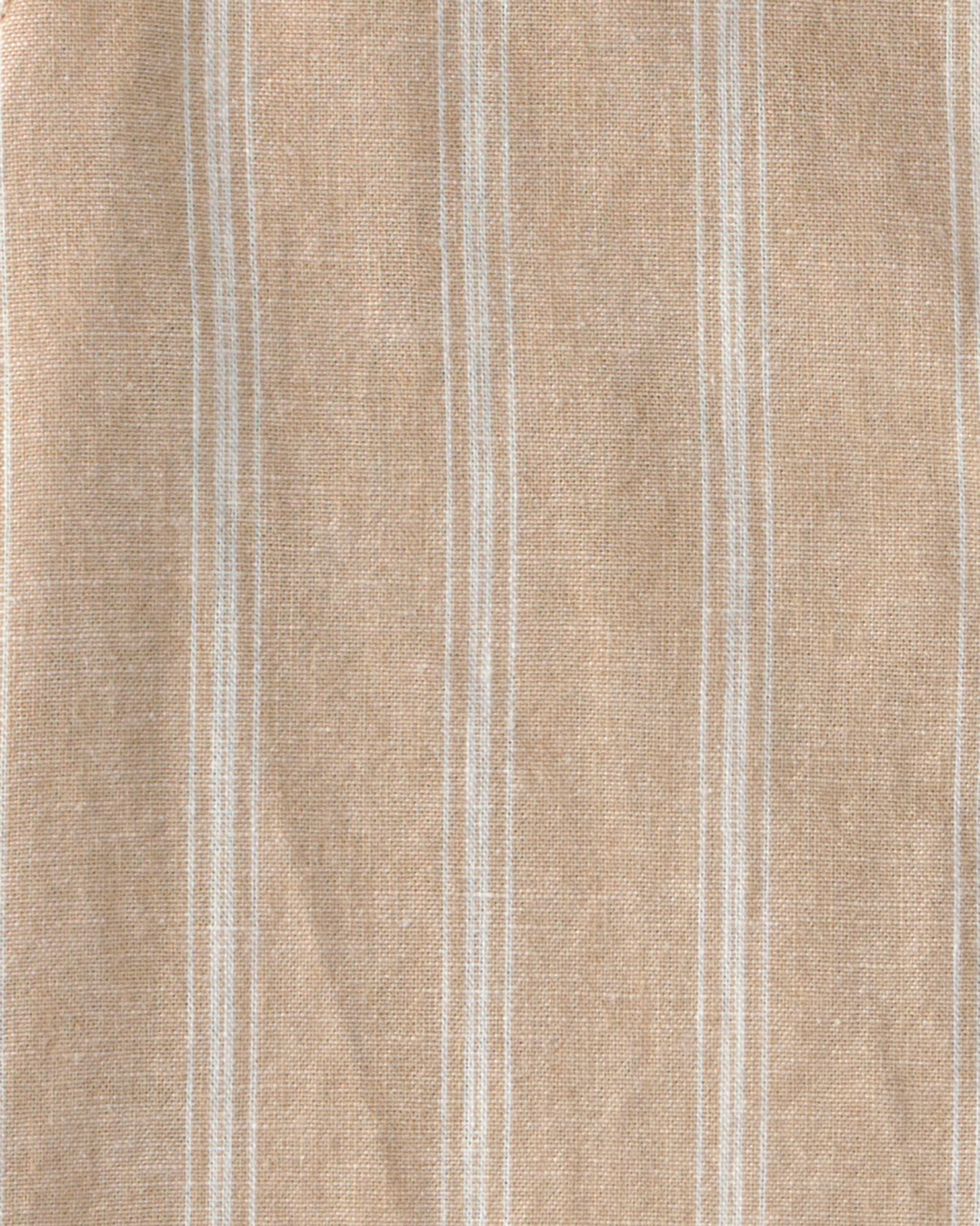 Boys Striped Button-Down Shirt - Brown