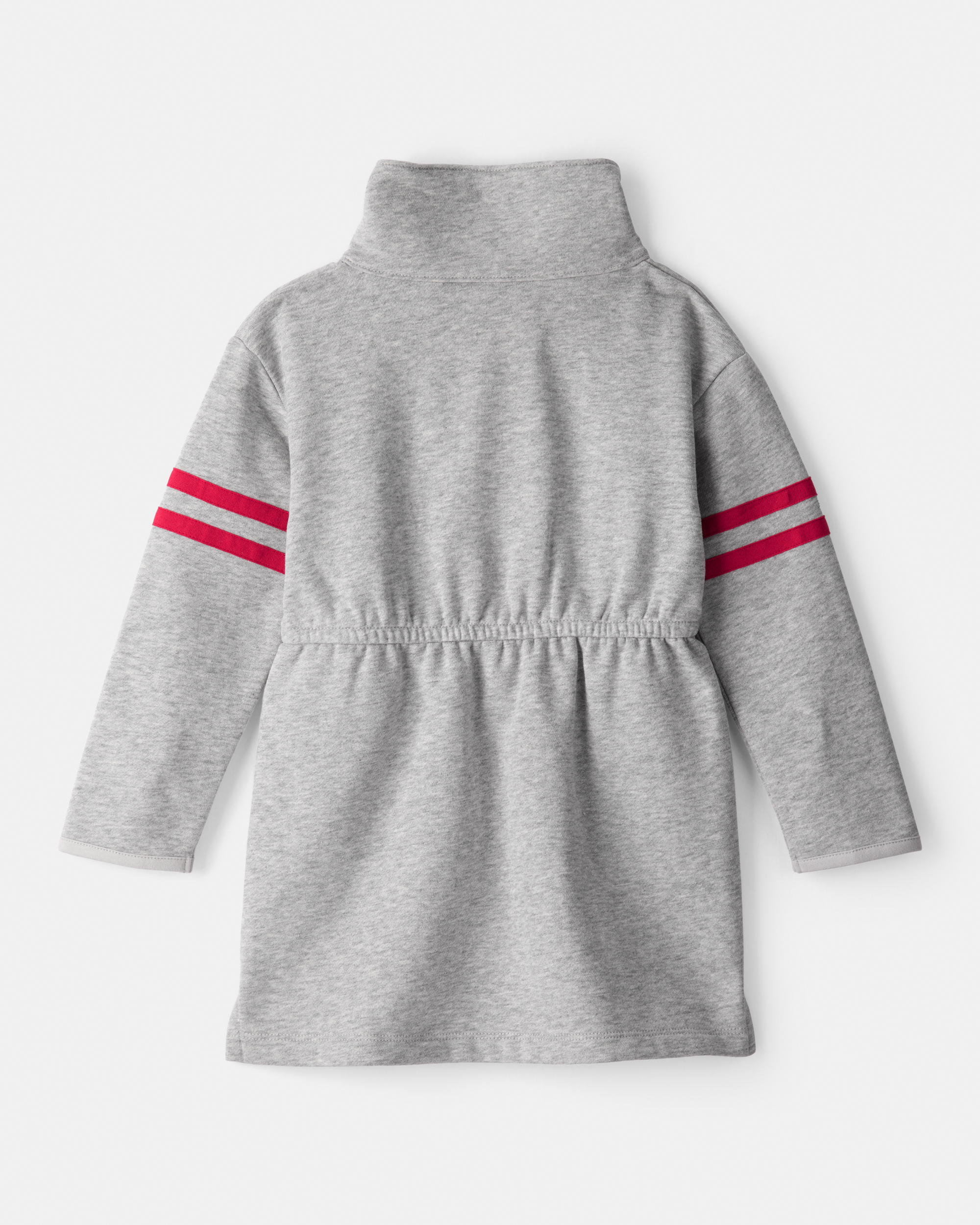 Toddler Girl Mock Neck Long-Sleeve Dress - Grey
