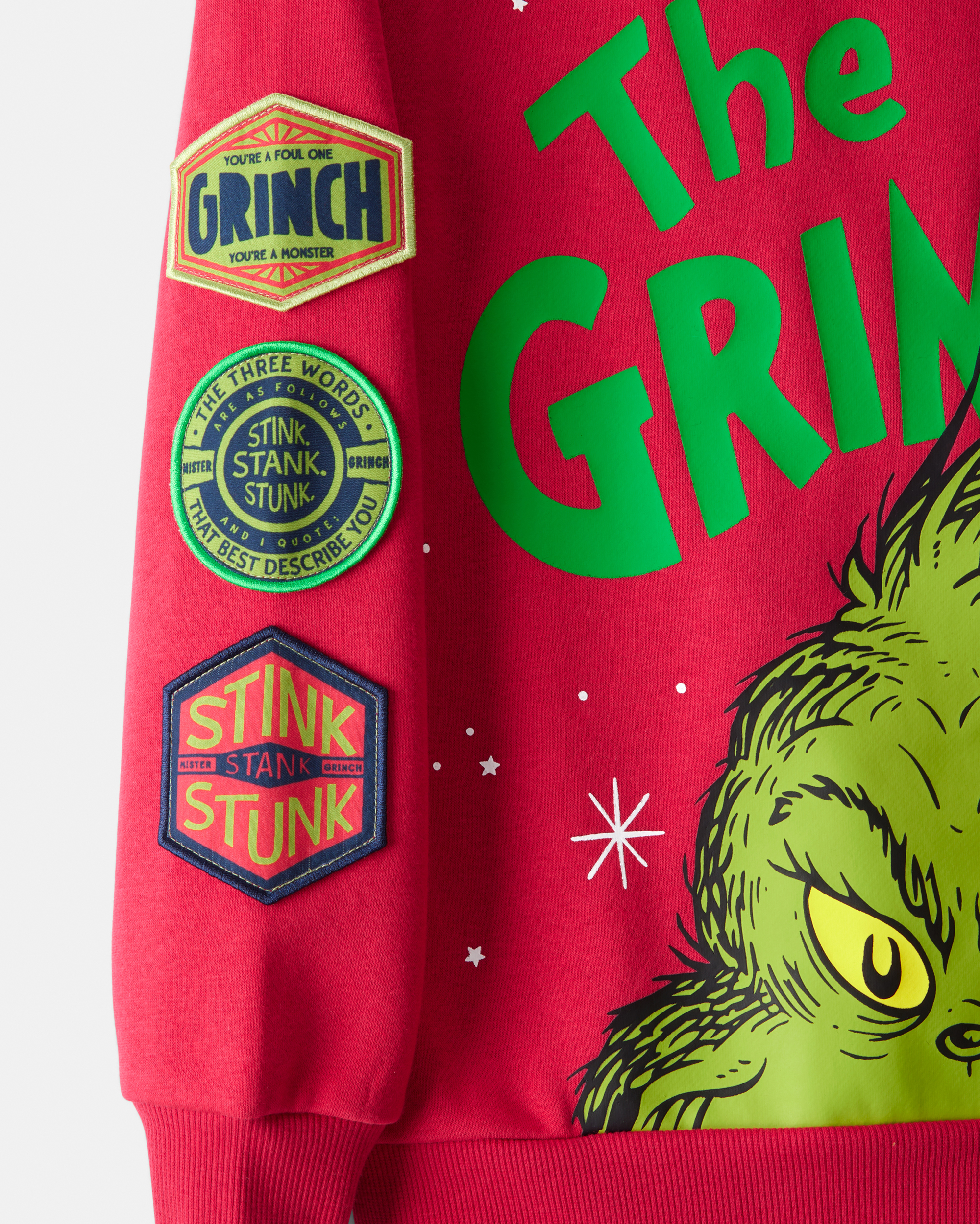 Boys Christmas Dr. Seuss™ The Grinch Pullover Sweatshirt - Red