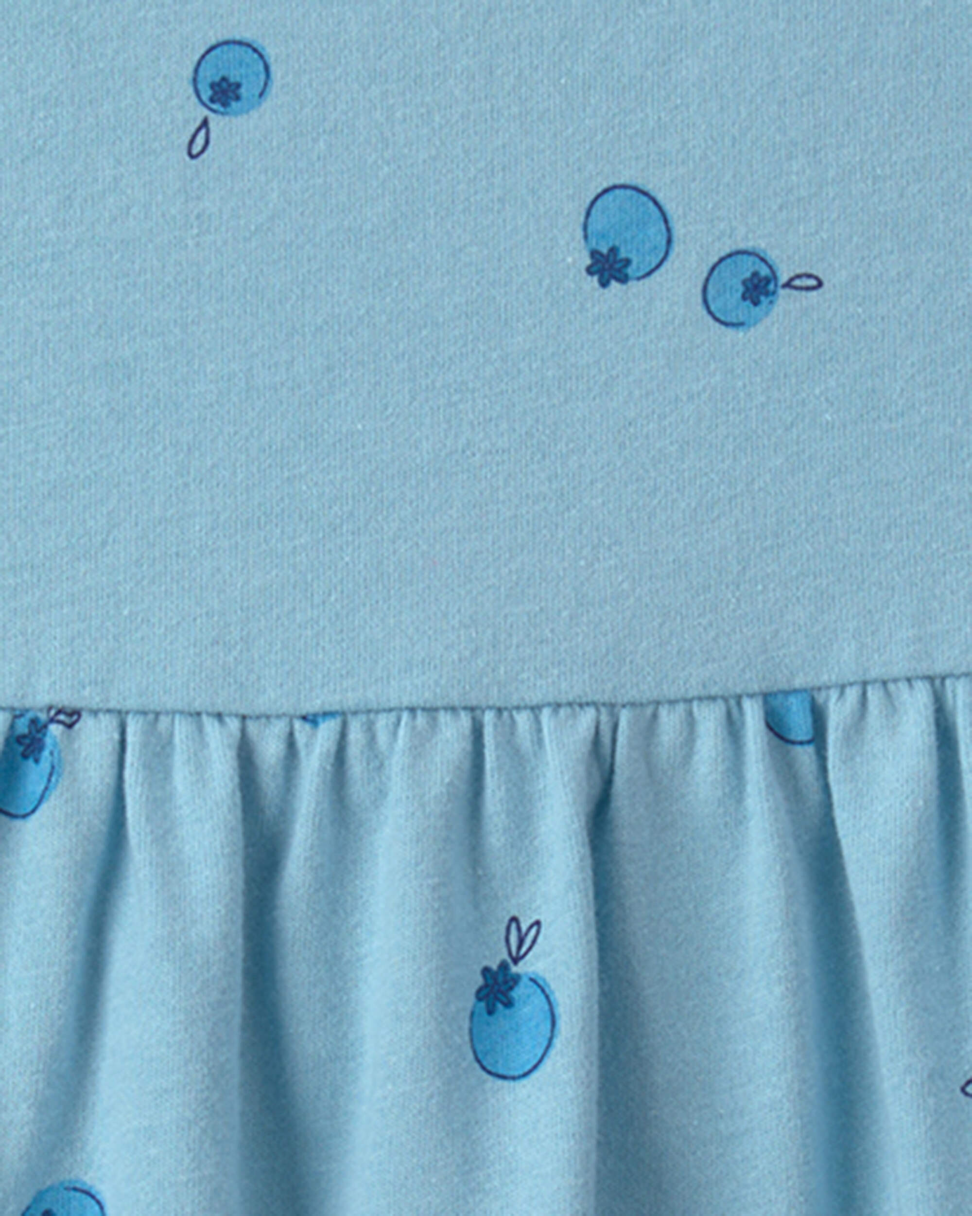 Baby Girl Blueberry Sleeveless Dress - Blue