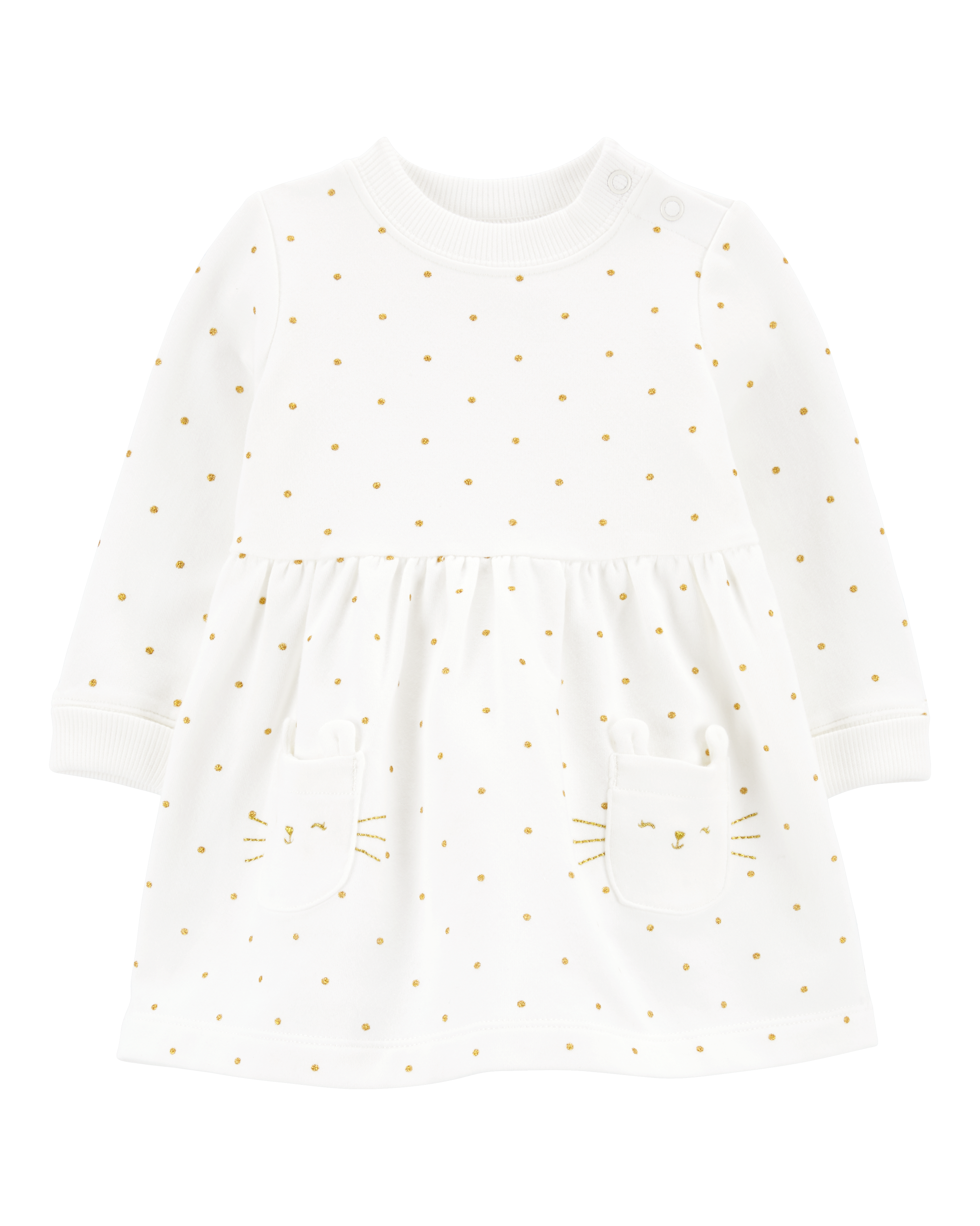 Baby Polka Dot Fleece Dress