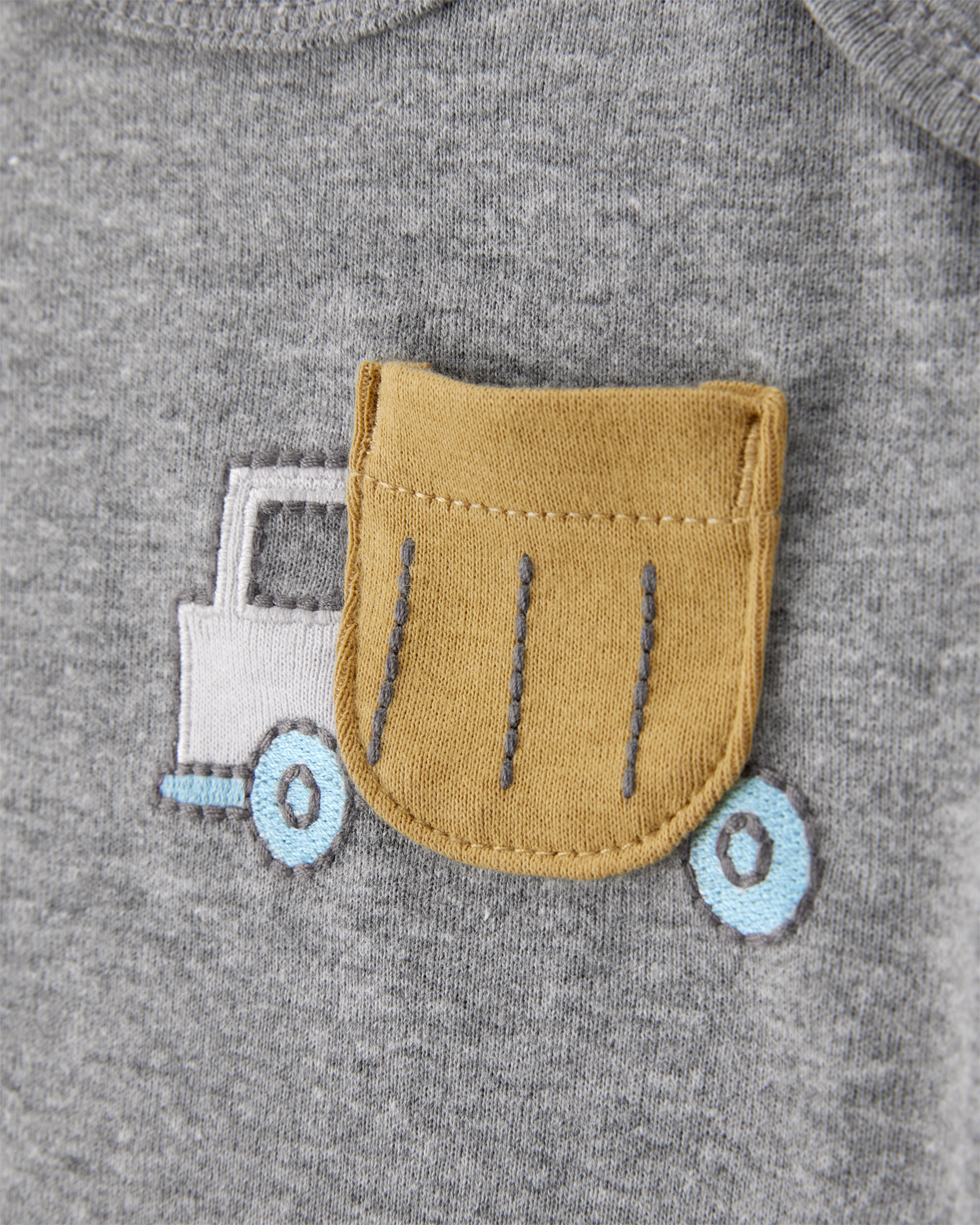 5-Pack Construction Short-Sleeve Cotton Bodysuits