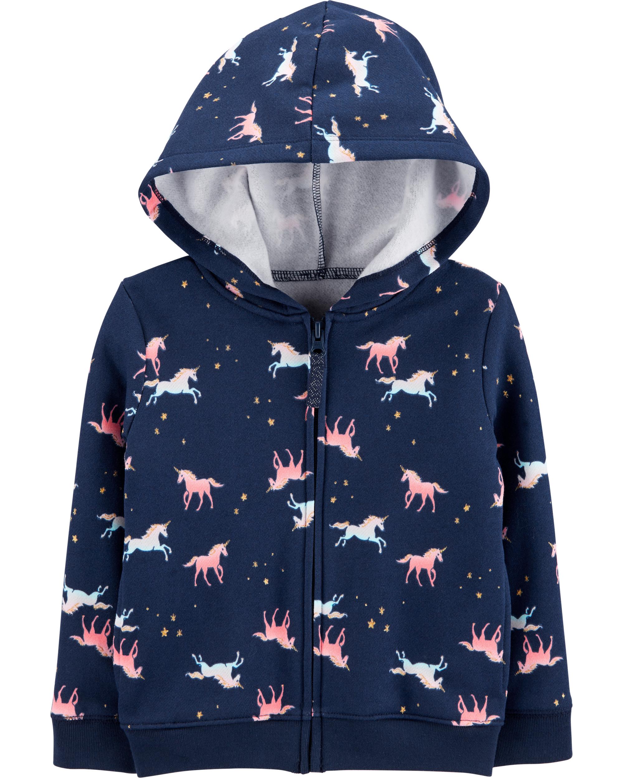 unicorn zip hoodie