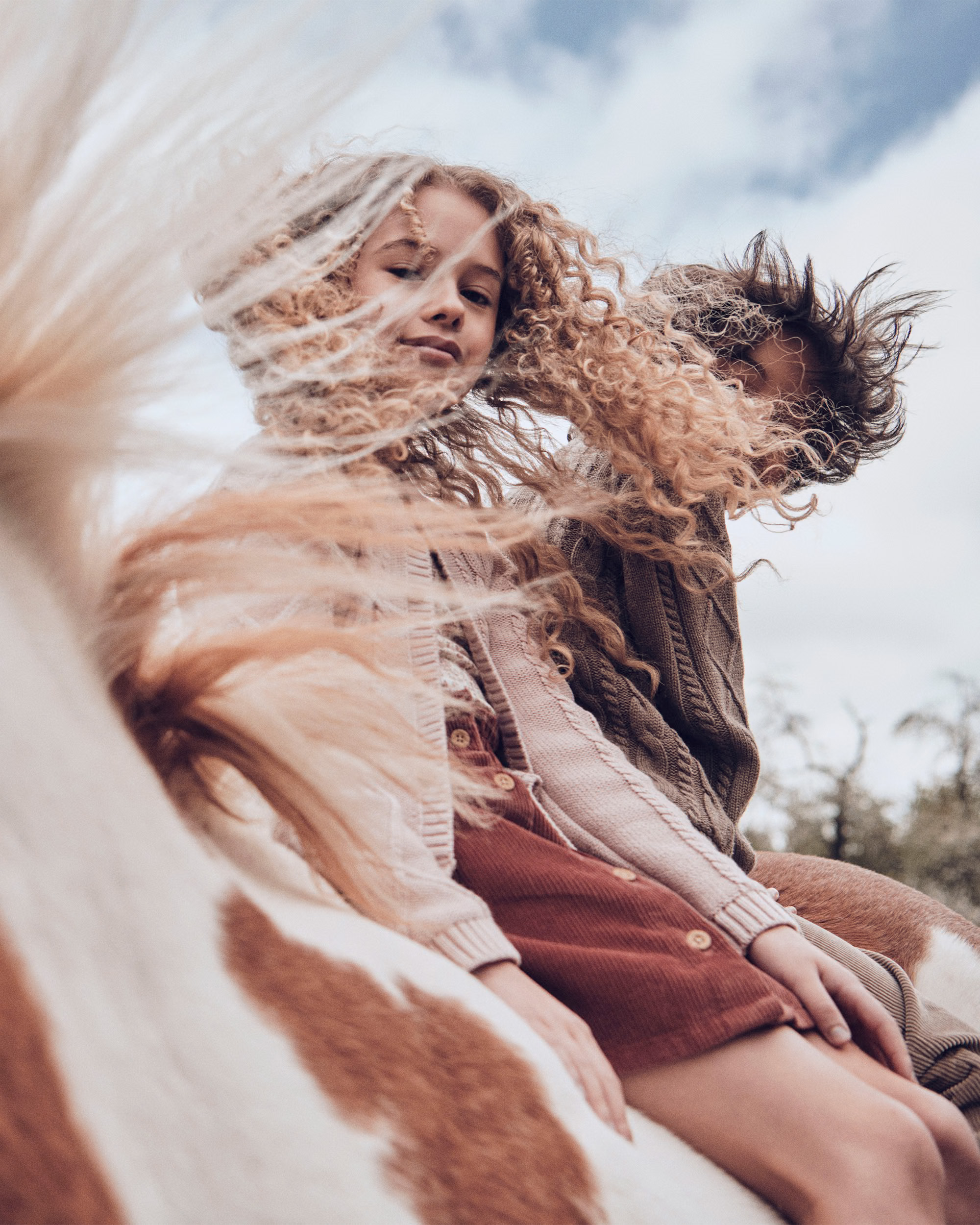 Toddler Organic Cotton Cable Knit Sweater