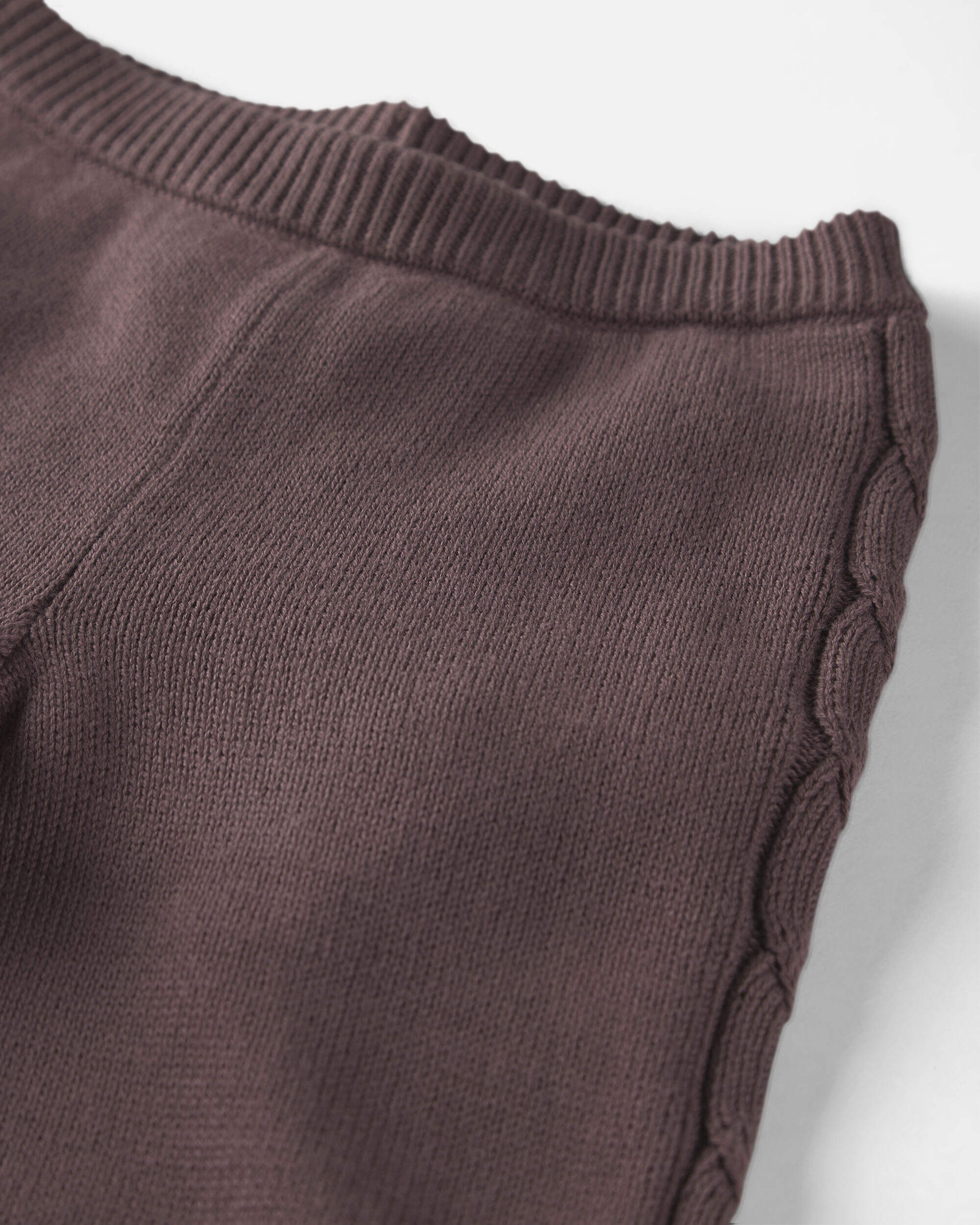 Toddler Girl 2-Piece Organic Cotton Cable Knit Sweater Top & Pant Set