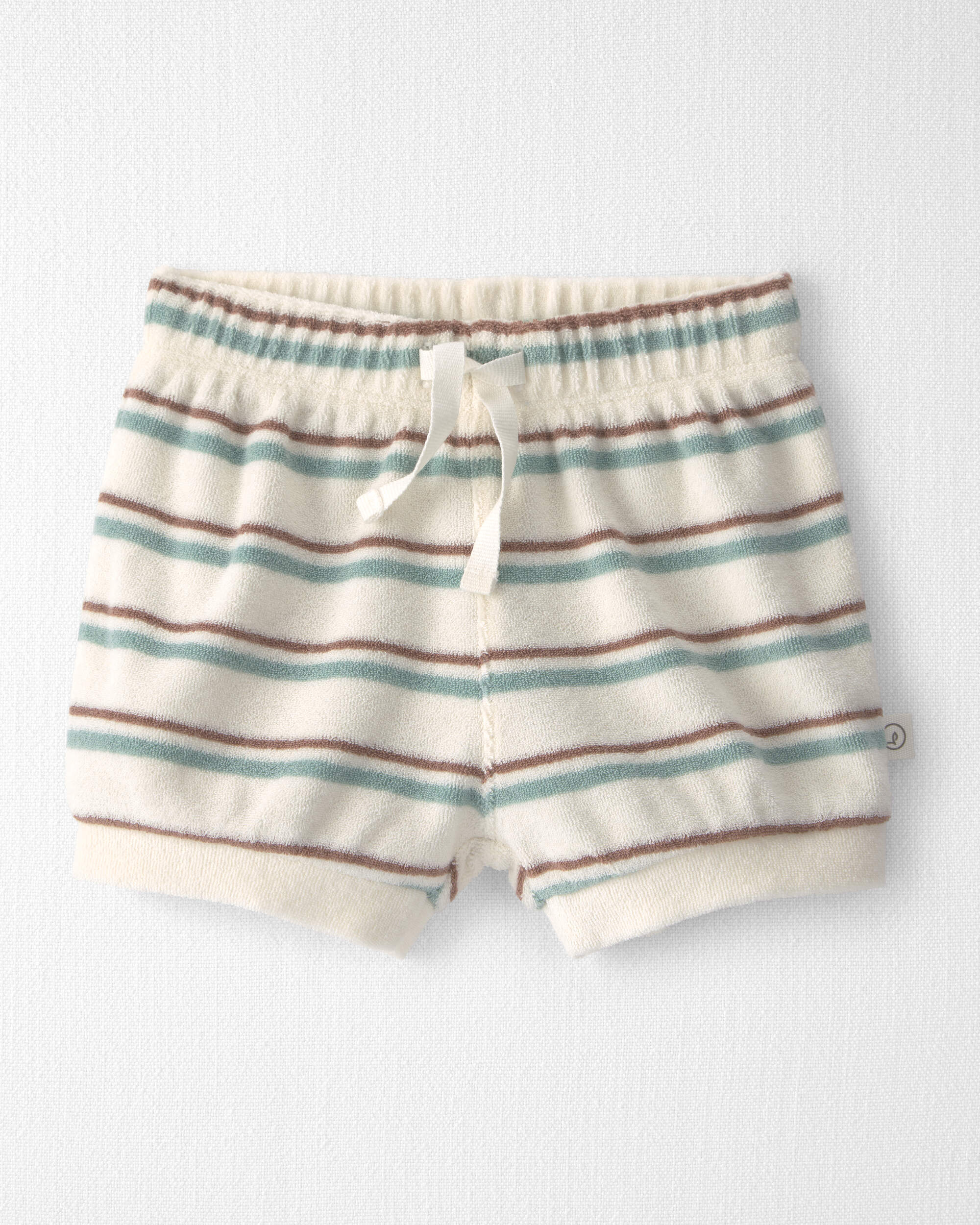 Baby 2-Piece Terry  Top & Short Set Made with Organic Cotton Stripes