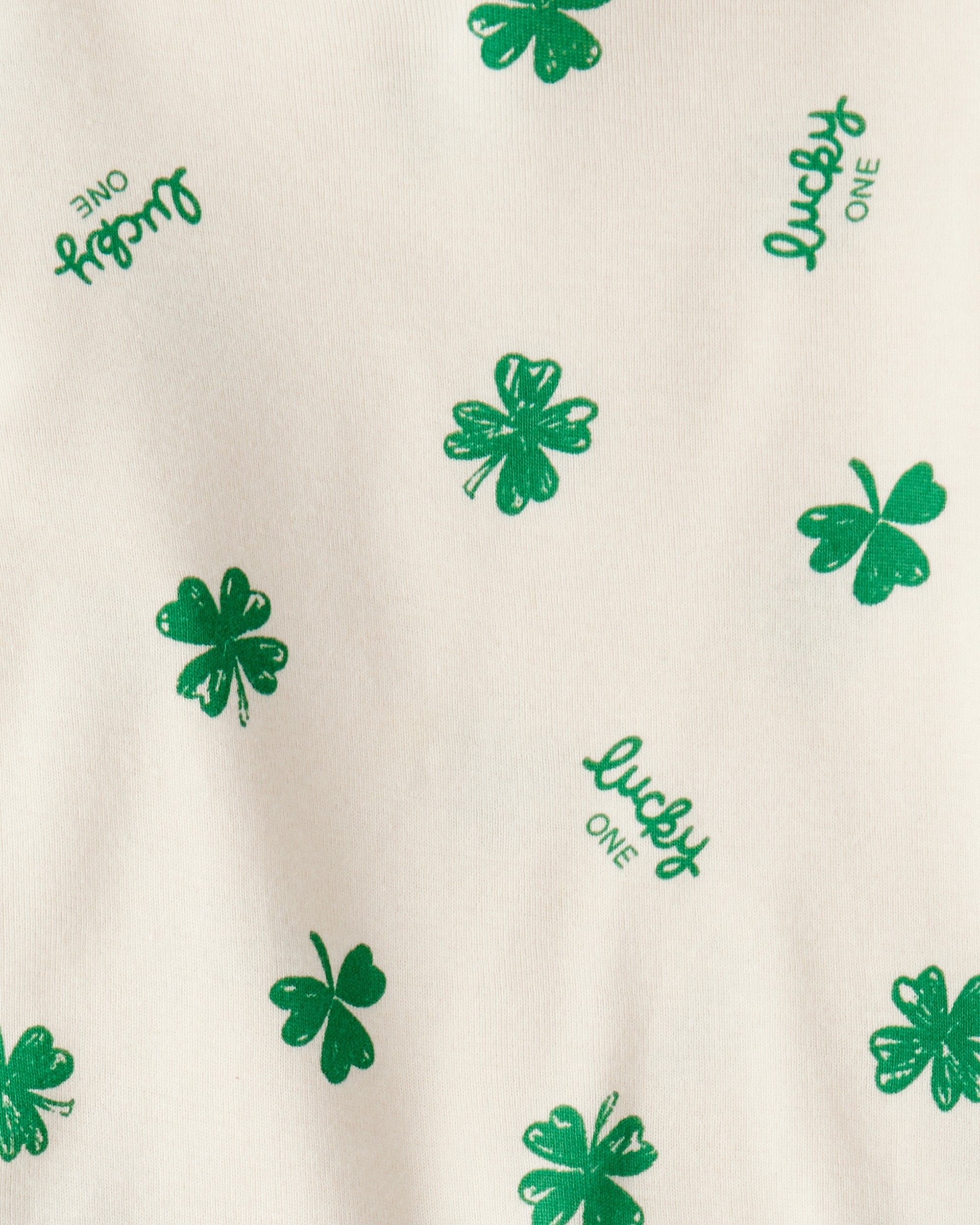 Toddler St. Patrick's Day 100% Cotton Snug Fit 2-Piece Pyjamas - Ivory