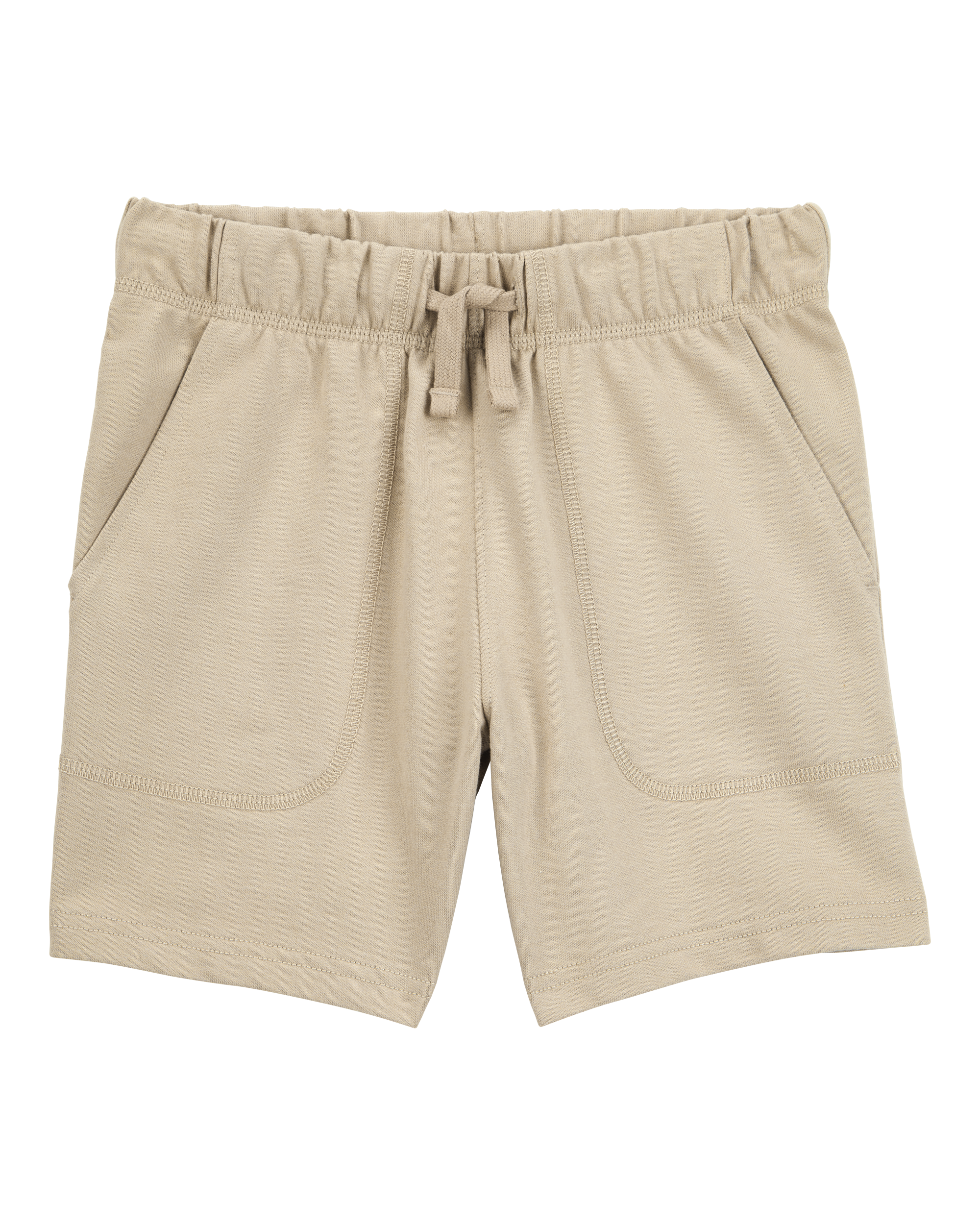 Boys Pull-On French Terry Shorts - Khaki