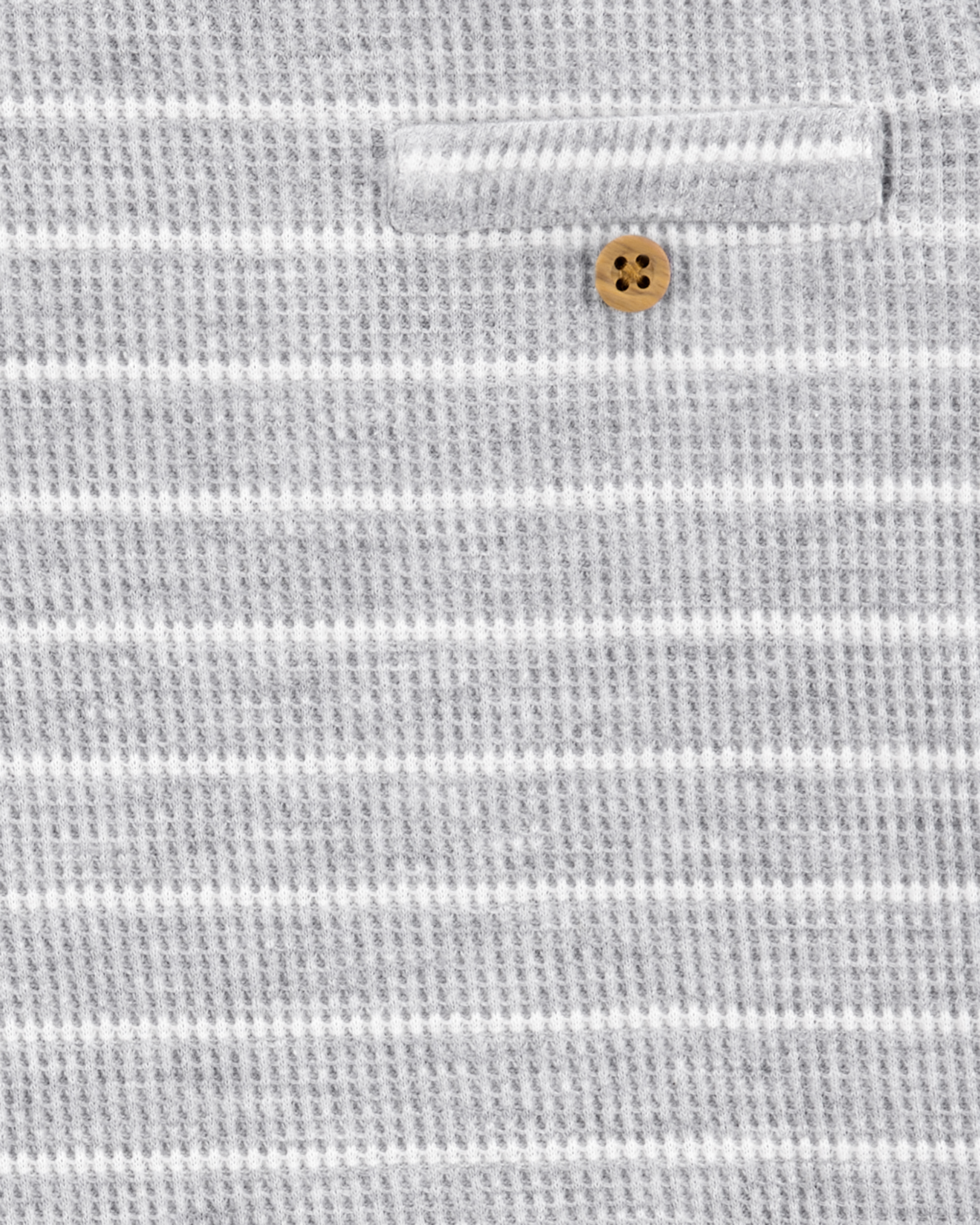 Baby 2-Piece Striped Waffle Knit Bodysuit Pant Set - Heather