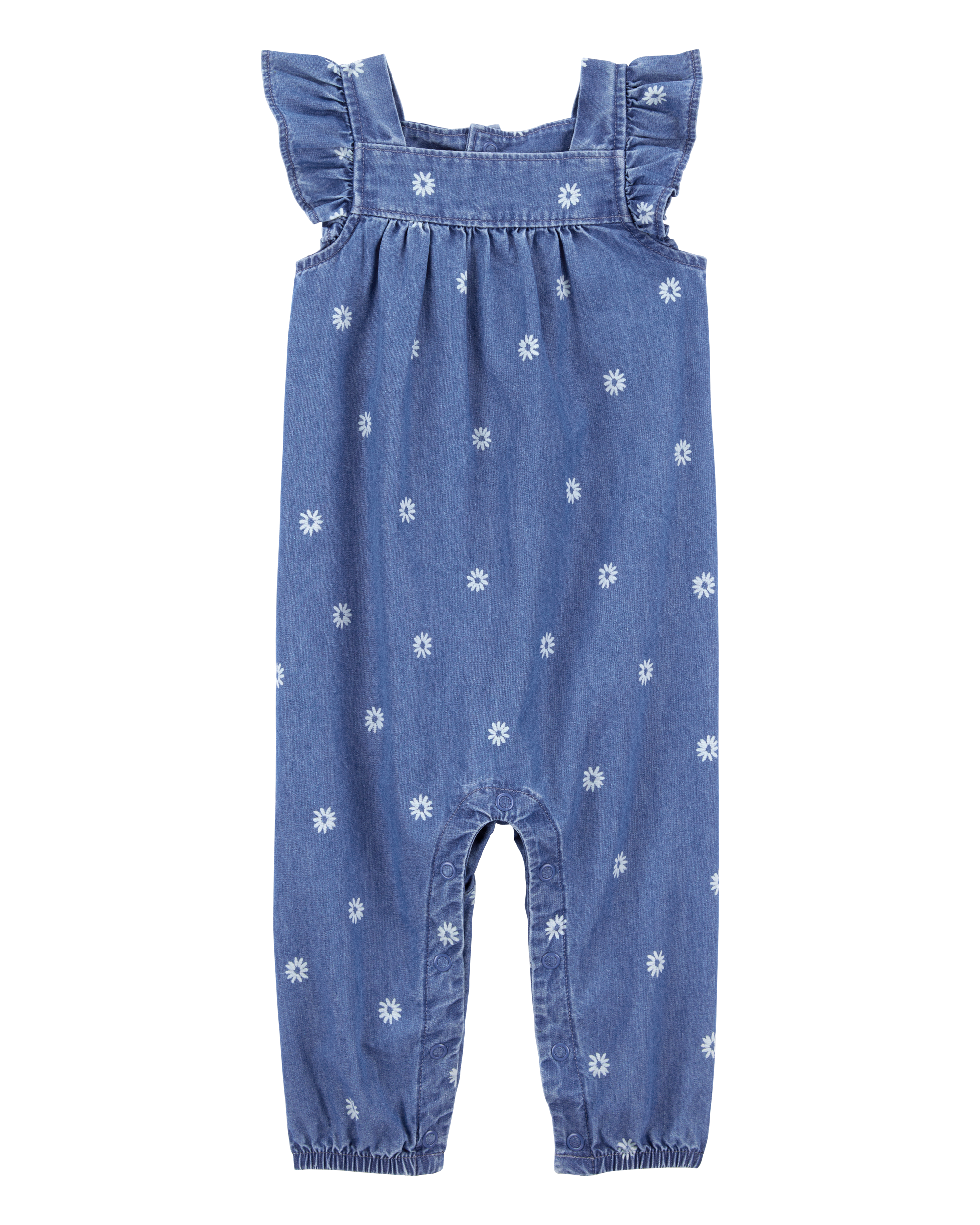 Baby Floral Chambray Jumpsuit