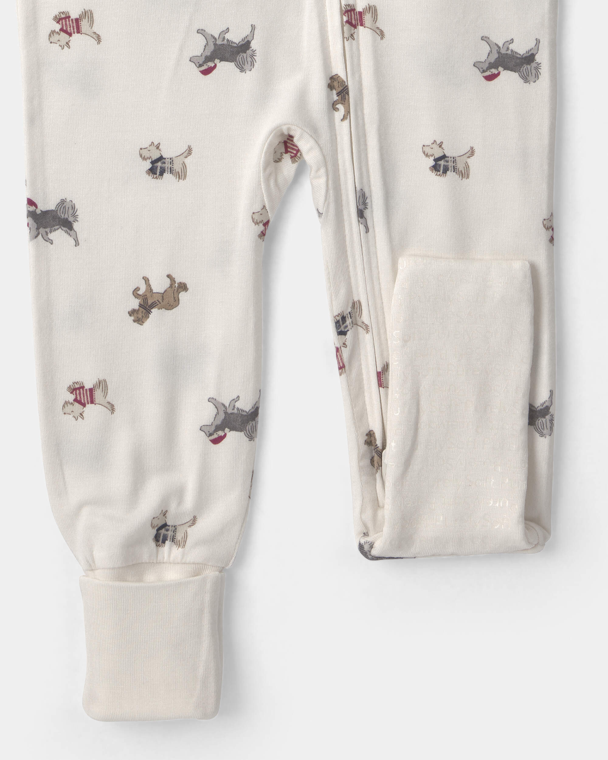 Baby 1-Piece Dog PurelySoft™ Snug Fit Pyjama - Cream
