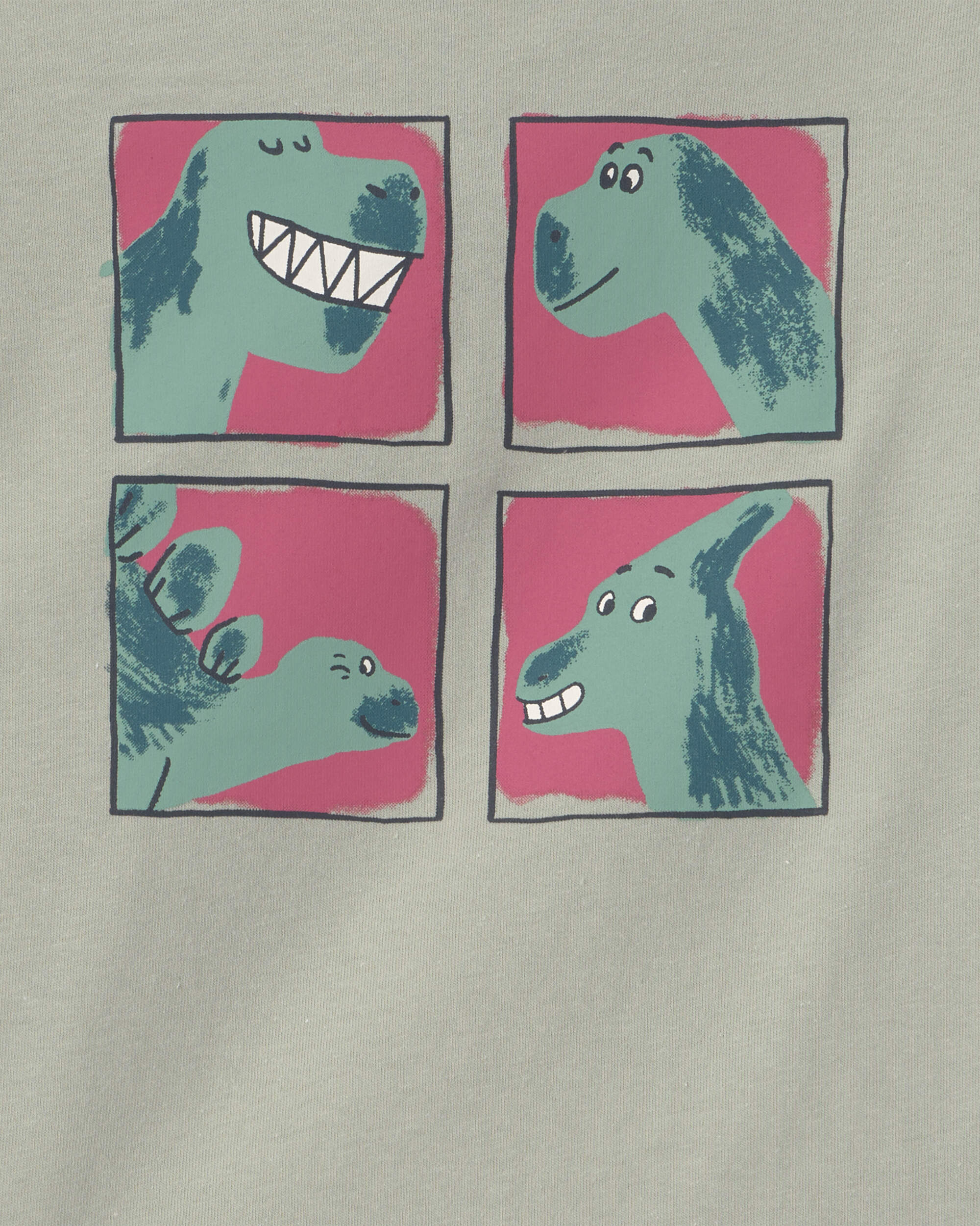 Toddler Boy Dinosaur Long-Sleeve Graphic Tee - Green