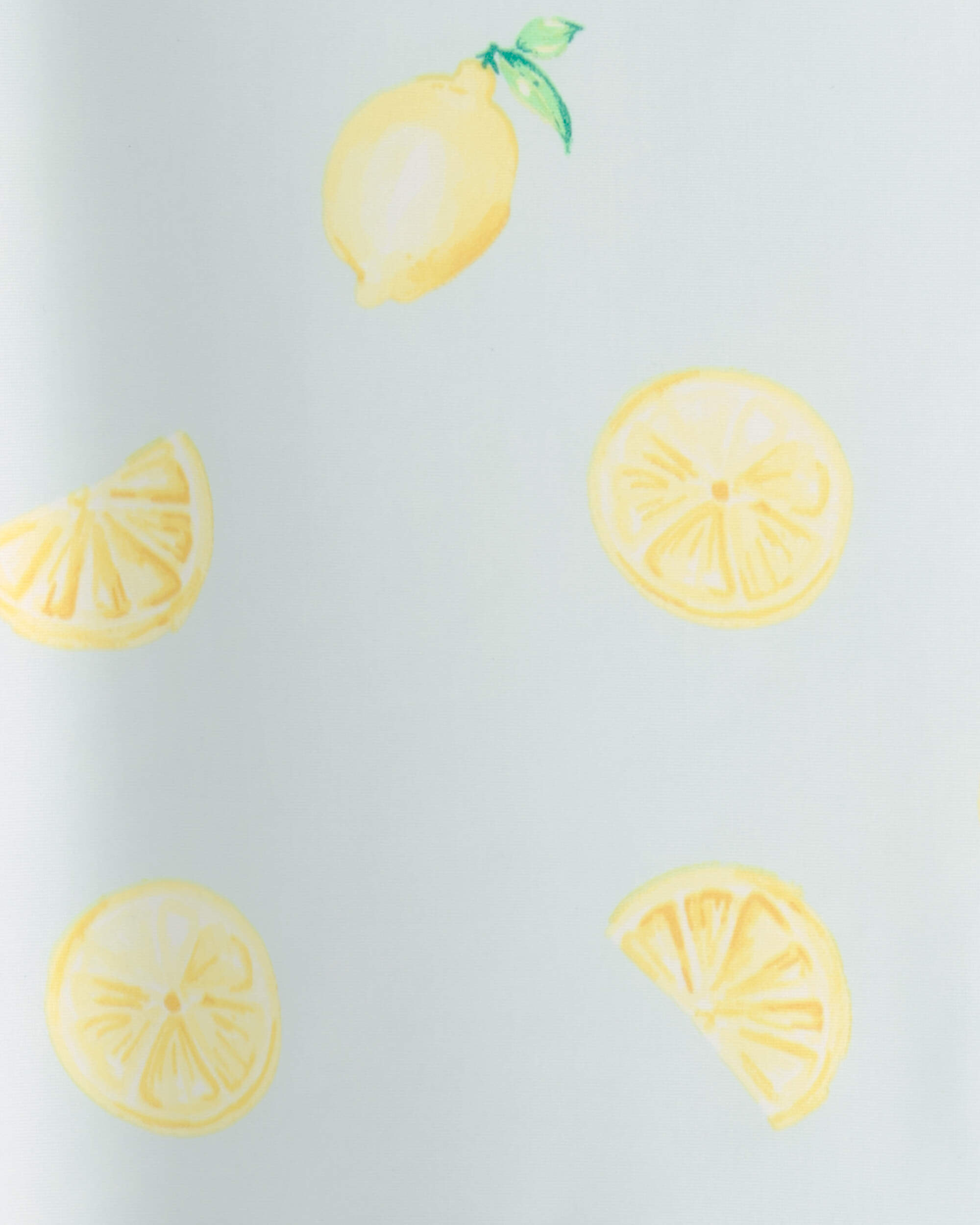 Girls 3-Piece Lemon Striped Rashguard Swimsuit Set - Blue