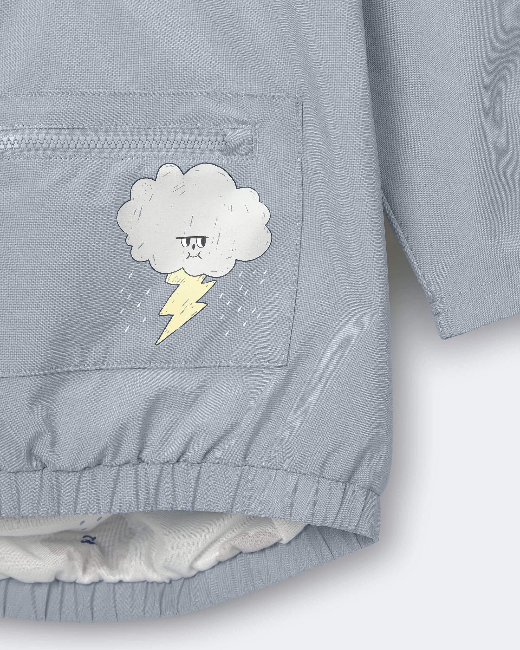 Toddler Hooded Rain Pullover - Pale Blue