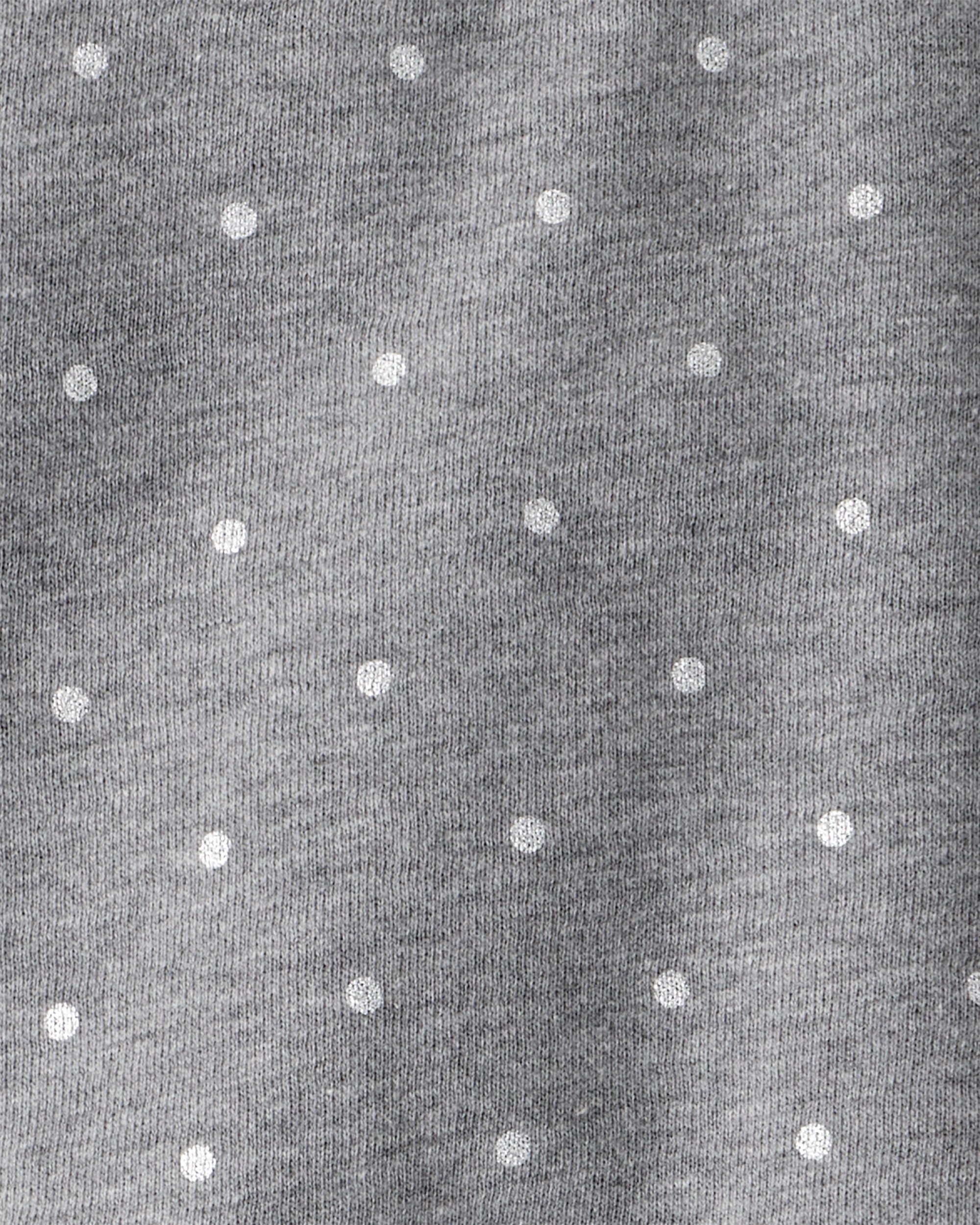 Baby Girl Polka Dot Fleece Sweatshirt - Grey